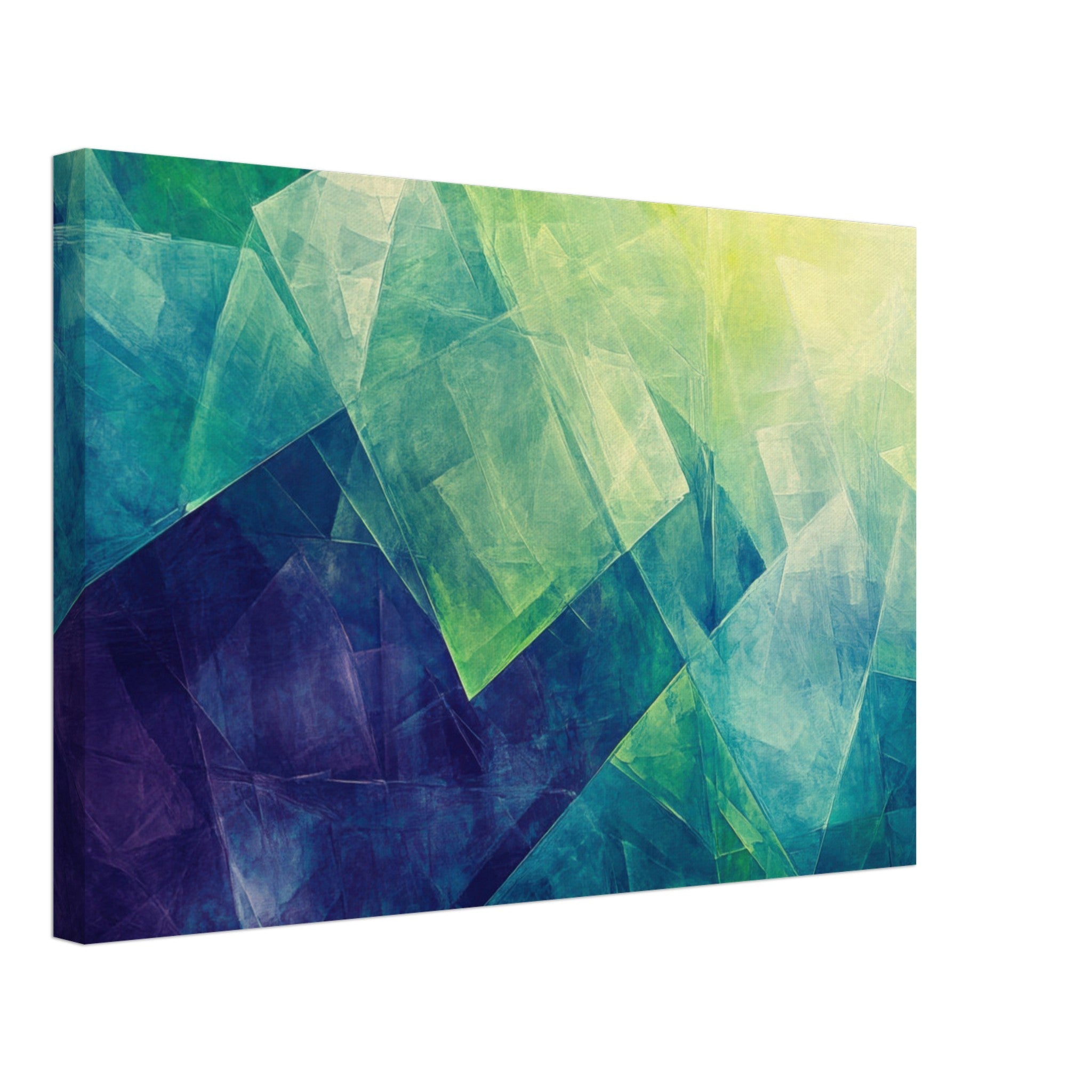 Canvas Landscape - Fractured Realities Shattered geometric patterns - Shop Ai Art WebShop - Digital Art online Store