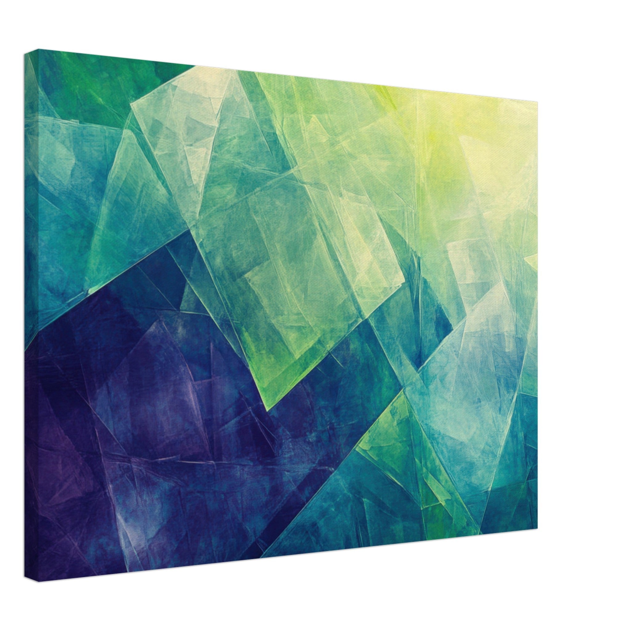 Canvas Landscape - Fractured Realities Shattered geometric patterns - Shop Ai Art WebShop - Digital Art online Store