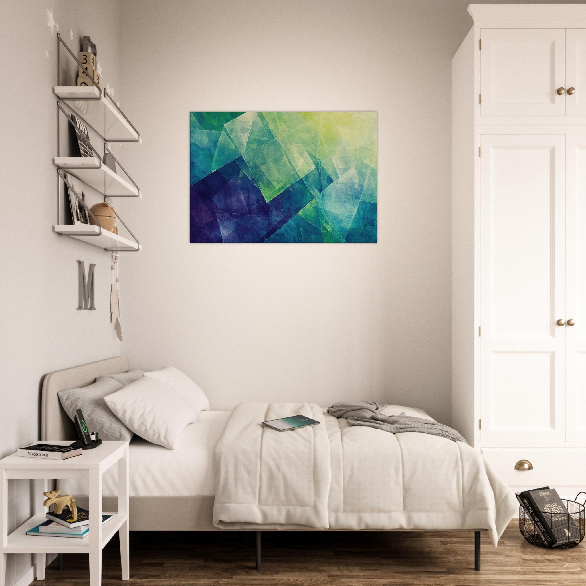 Canvas Landscape - Fractured Realities Shattered geometric patterns - Shop Ai Art WebShop - Digital Art online Store