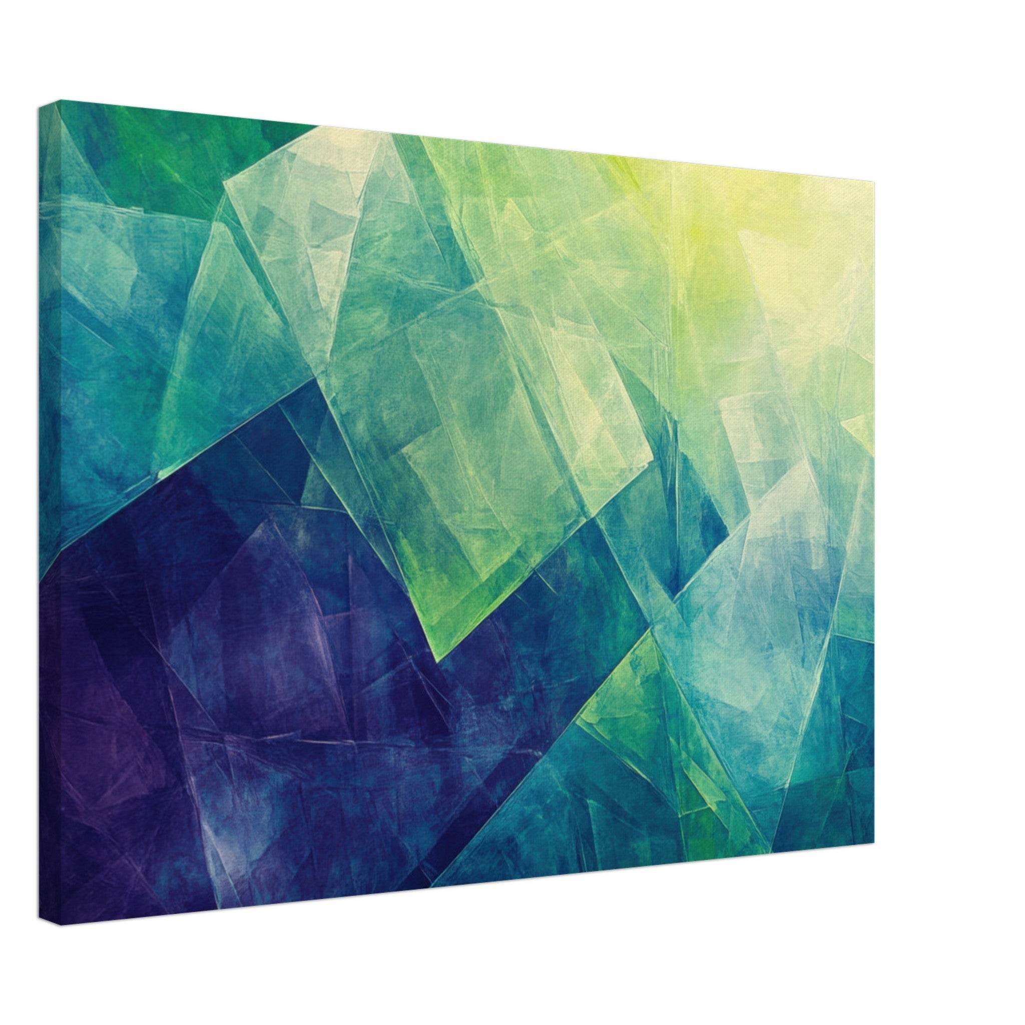 Canvas Landscape - Fractured Realities Shattered geometric patterns - Shop Ai Art WebShop - Digital Art online Store