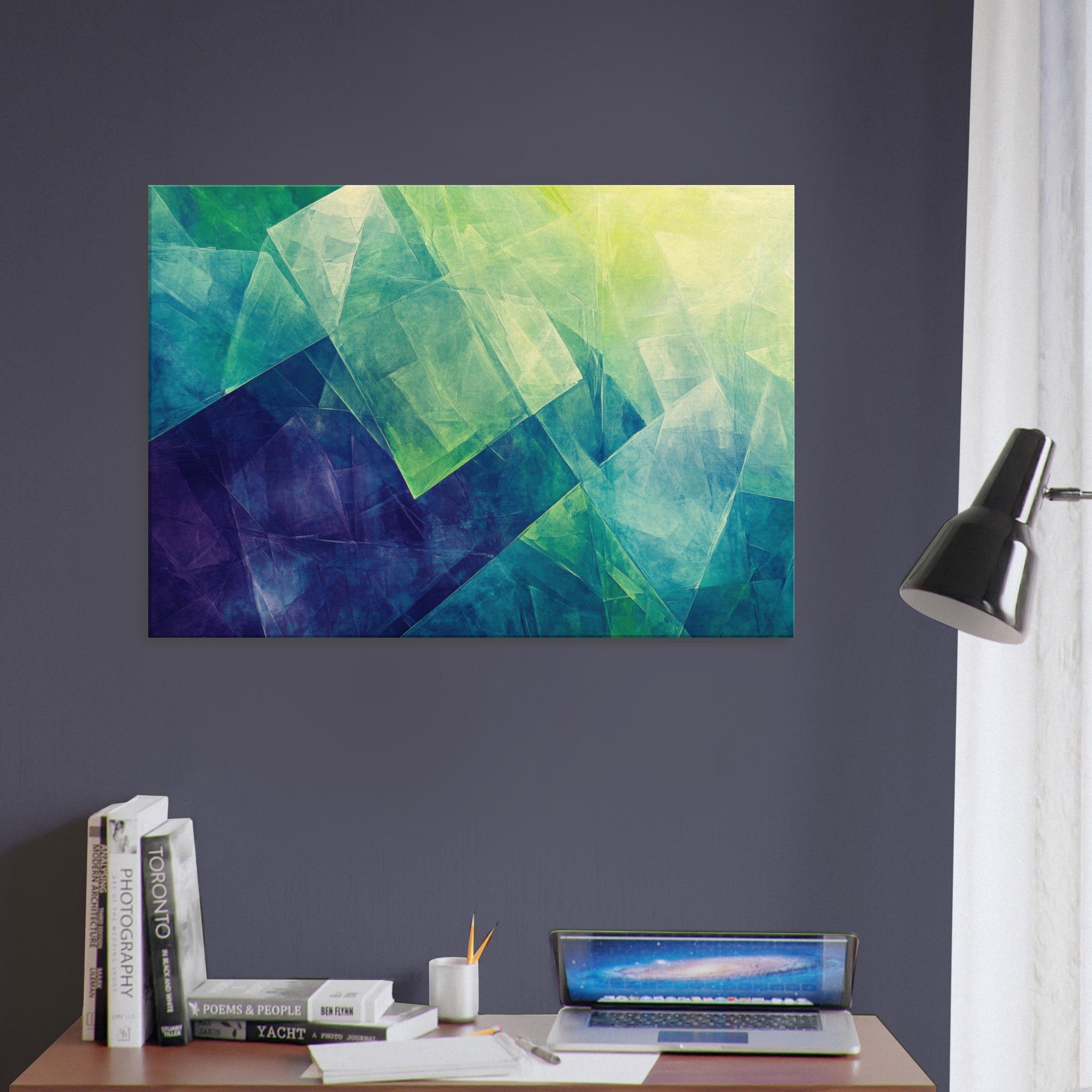 Canvas Landscape - Fractured Realities Shattered geometric patterns - Shop Ai Art WebShop - Digital Art online Store