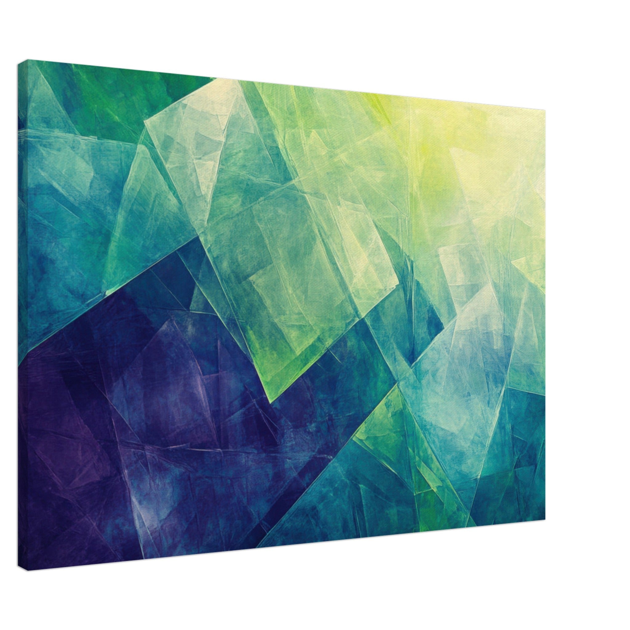 Canvas Landscape - Fractured Realities Shattered geometric patterns - Shop Ai Art WebShop - Digital Art online Store