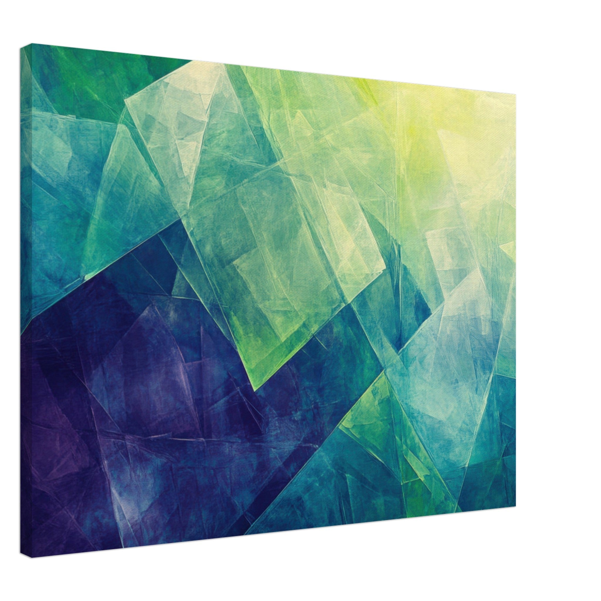 Canvas Landscape - Fractured Realities Shattered geometric patterns - Shop Ai Art WebShop - Digital Art online Store