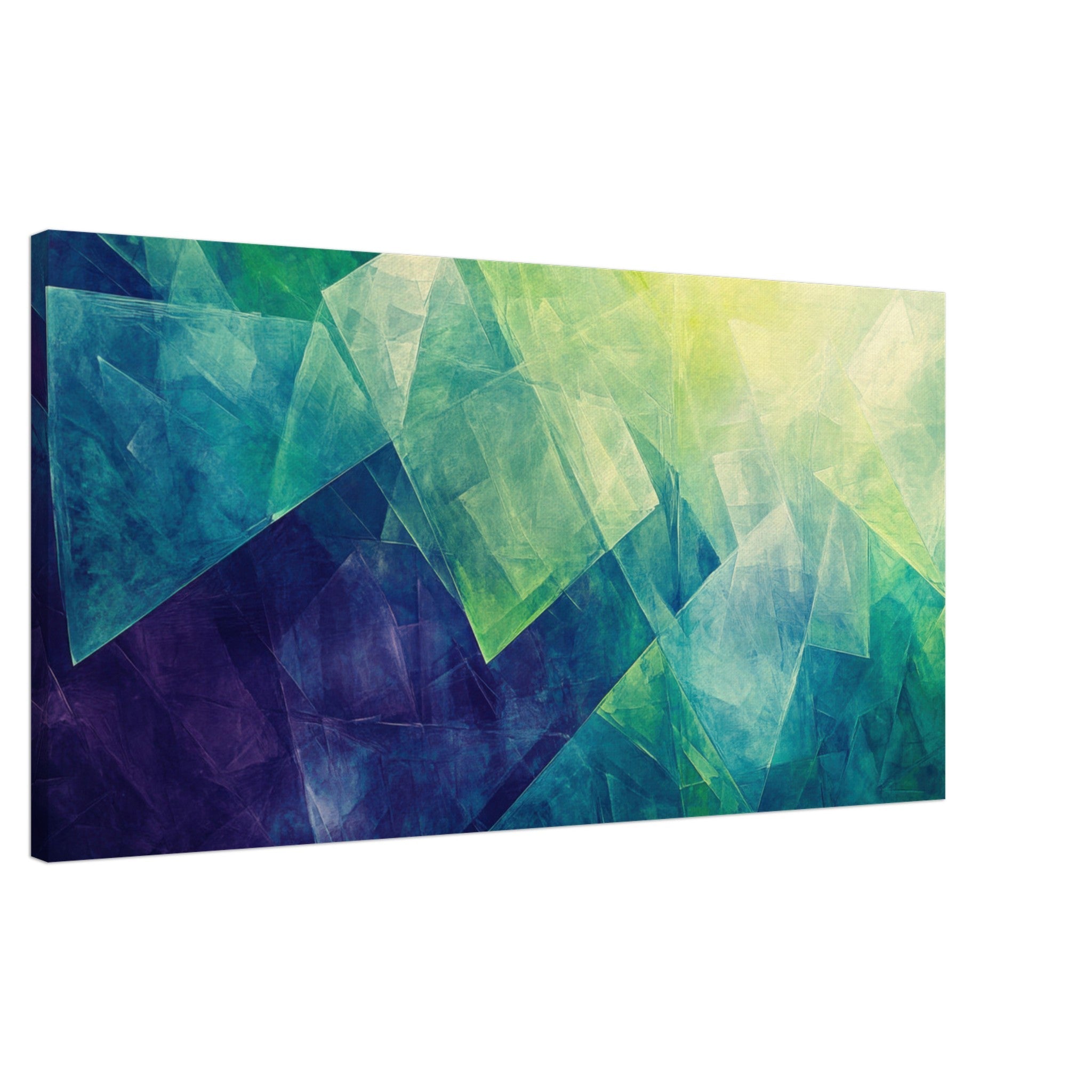 Canvas Landscape - Fractured Realities Shattered geometric patterns - Shop Ai Art WebShop - Digital Art online Store