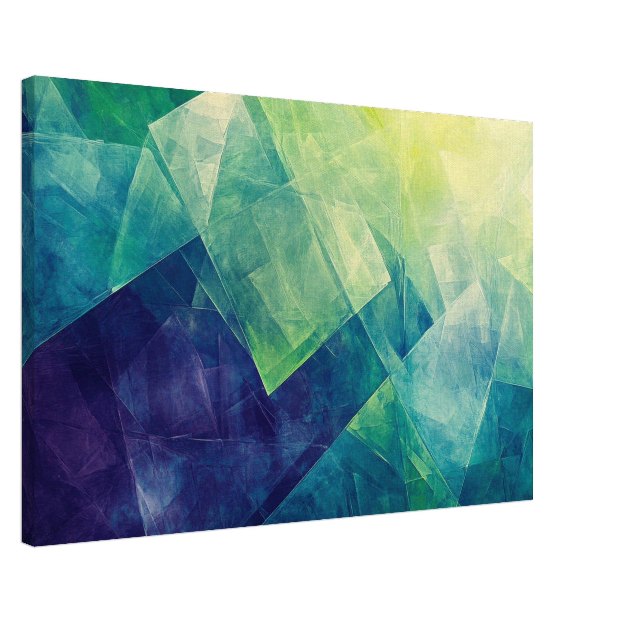 Canvas Landscape - Fractured Realities Shattered geometric patterns - Shop Ai Art WebShop - Digital Art online Store