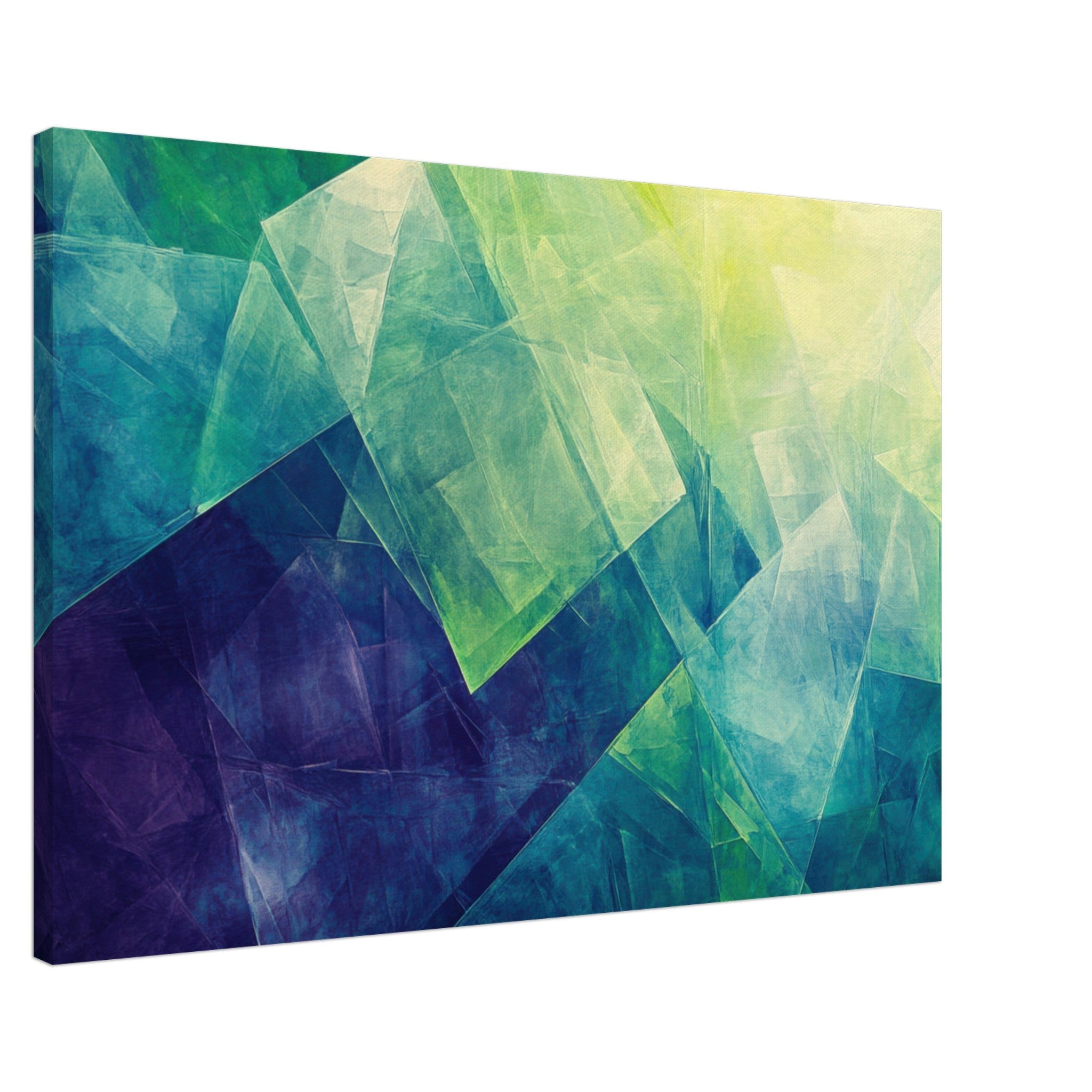 Canvas Landscape - Fractured Realities Shattered geometric patterns - Shop Ai Art WebShop - Digital Art online Store