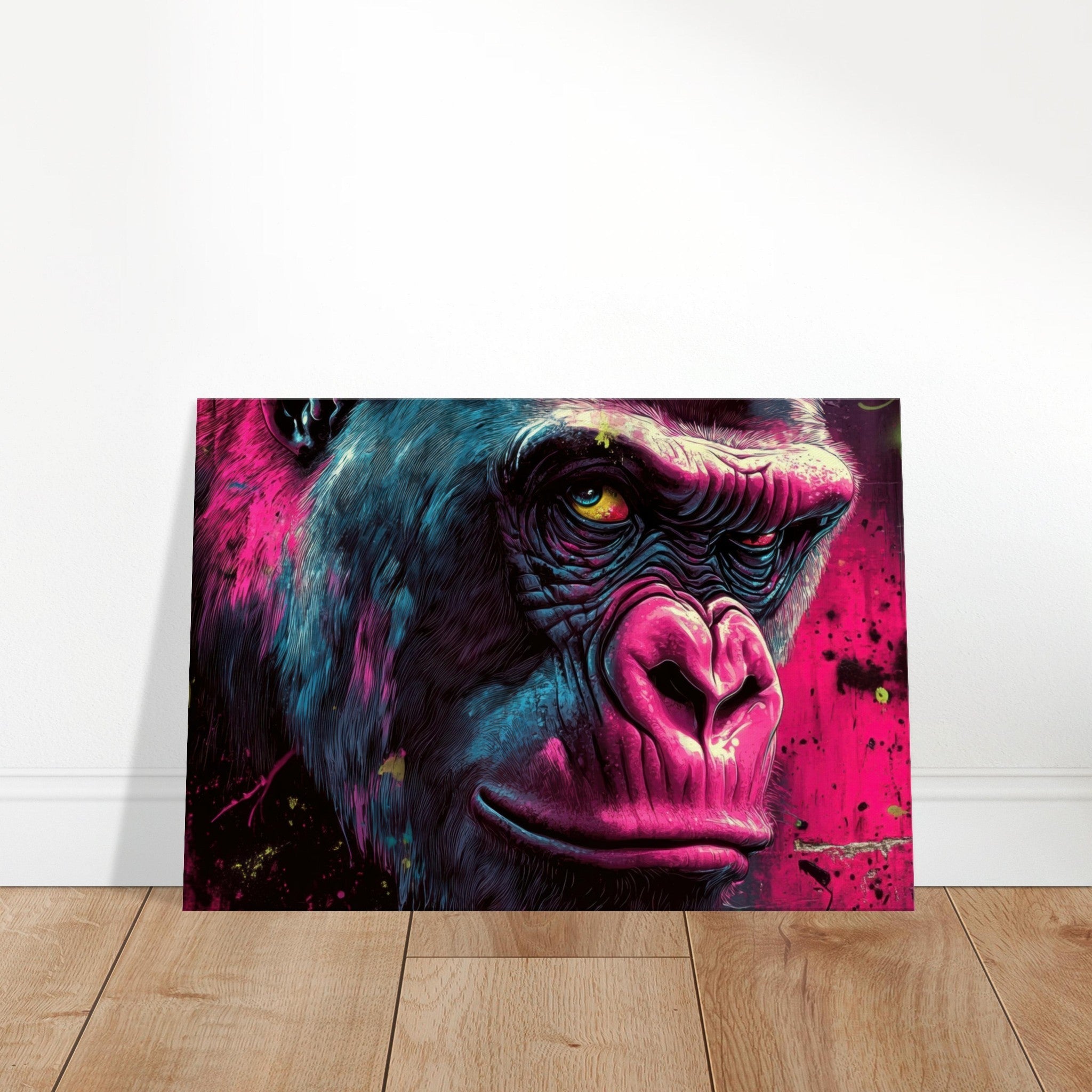 Canvas Landscape - Graffiti - Style Street Art Gorilla A powerful 6 - Shop Ai Art WebShop - Digital Art online Store