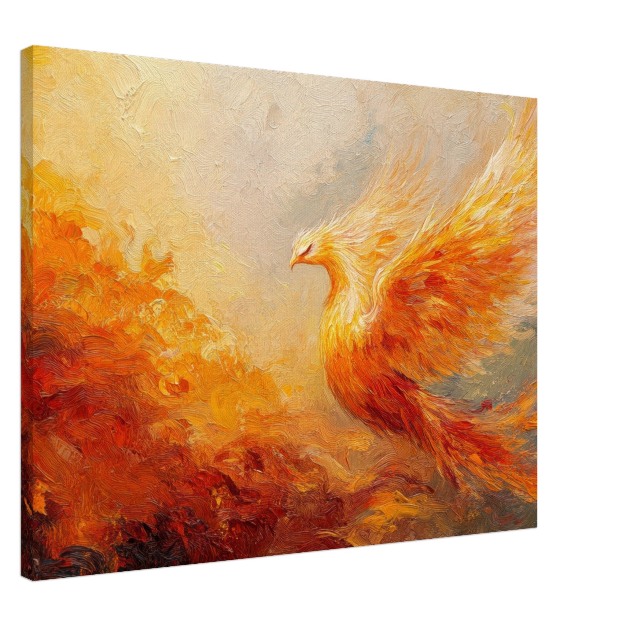Canvas Landscape - Impressionist Phoenix Rebirth Impressionism Did 2 - Shop Ai Art WebShop - Digital Art online Store