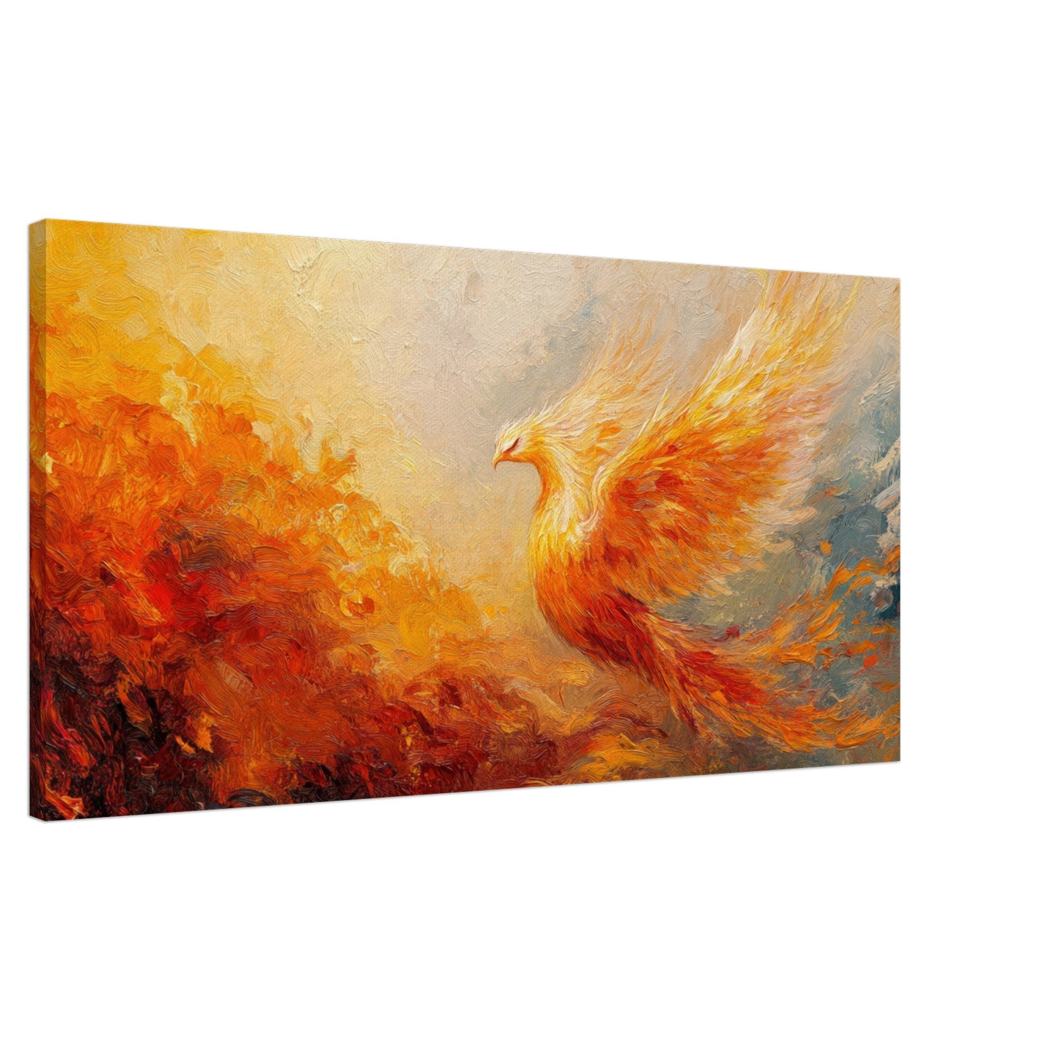 Canvas Landscape - Impressionist Phoenix Rebirth Impressionism Did 2 - Shop Ai Art WebShop - Digital Art online Store