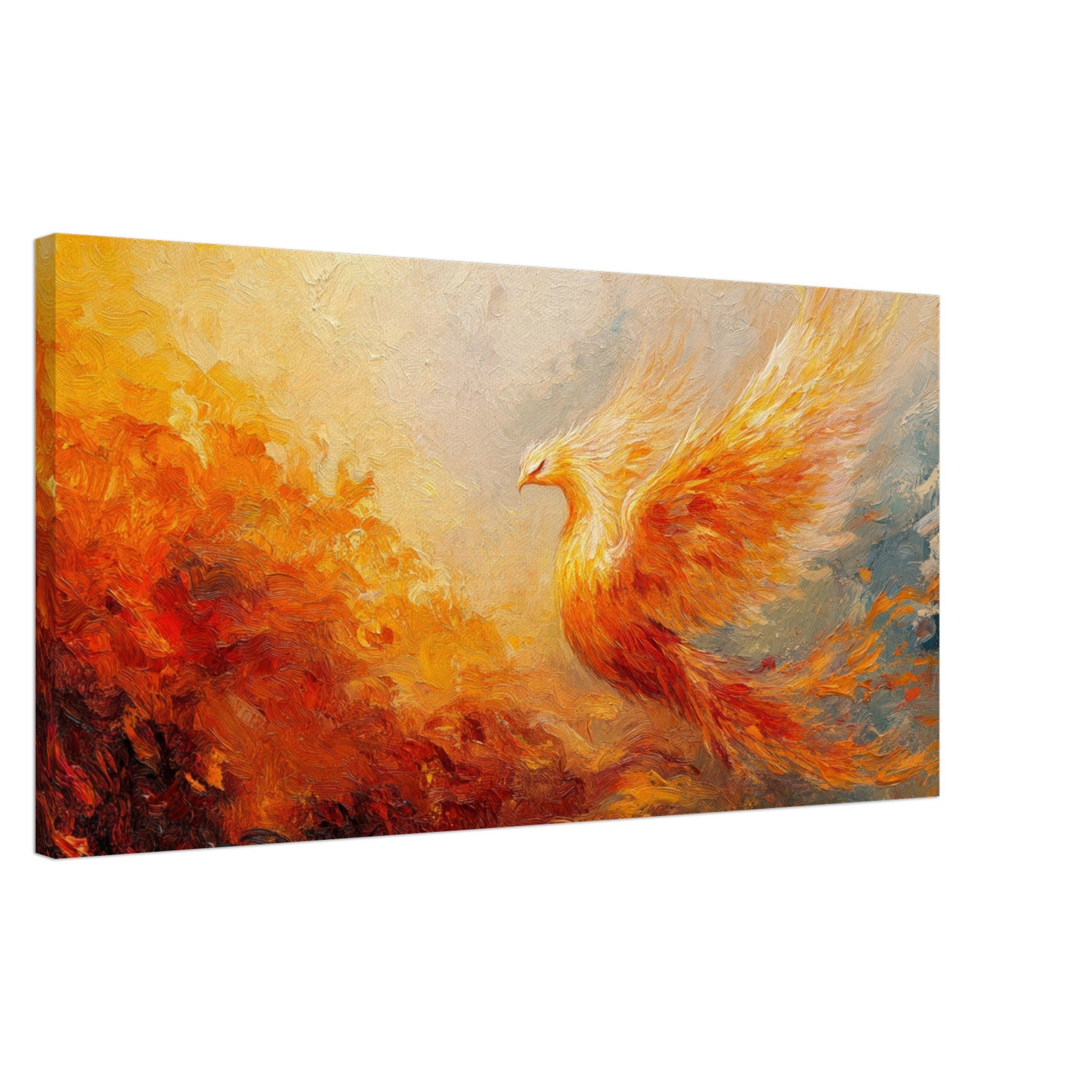 Canvas Landscape - Impressionist Phoenix Rebirth Impressionism Did 2 - Shop Ai Art WebShop - Digital Art online Store