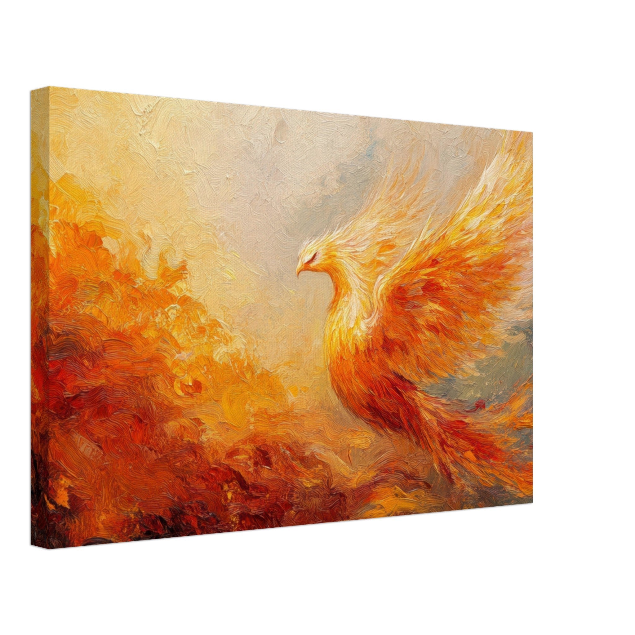 Canvas Landscape - Impressionist Phoenix Rebirth Impressionism Did 2 - Shop Ai Art WebShop - Digital Art online Store