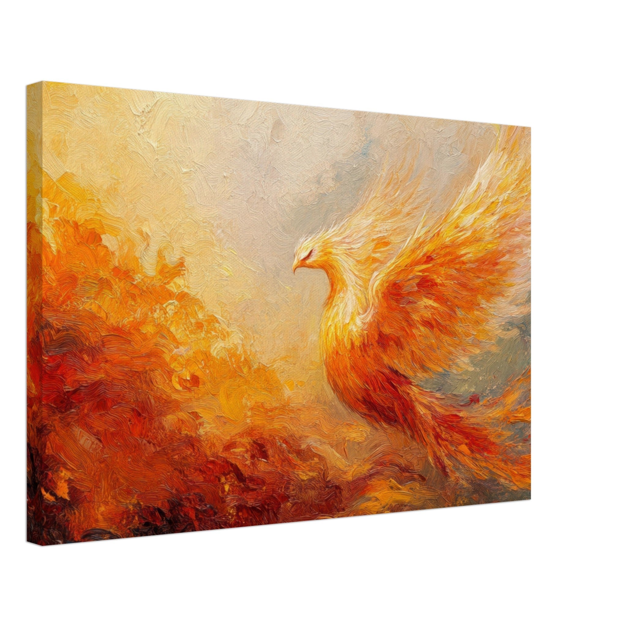 Canvas Landscape - Impressionist Phoenix Rebirth Impressionism Did 2 - Shop Ai Art WebShop - Digital Art online Store