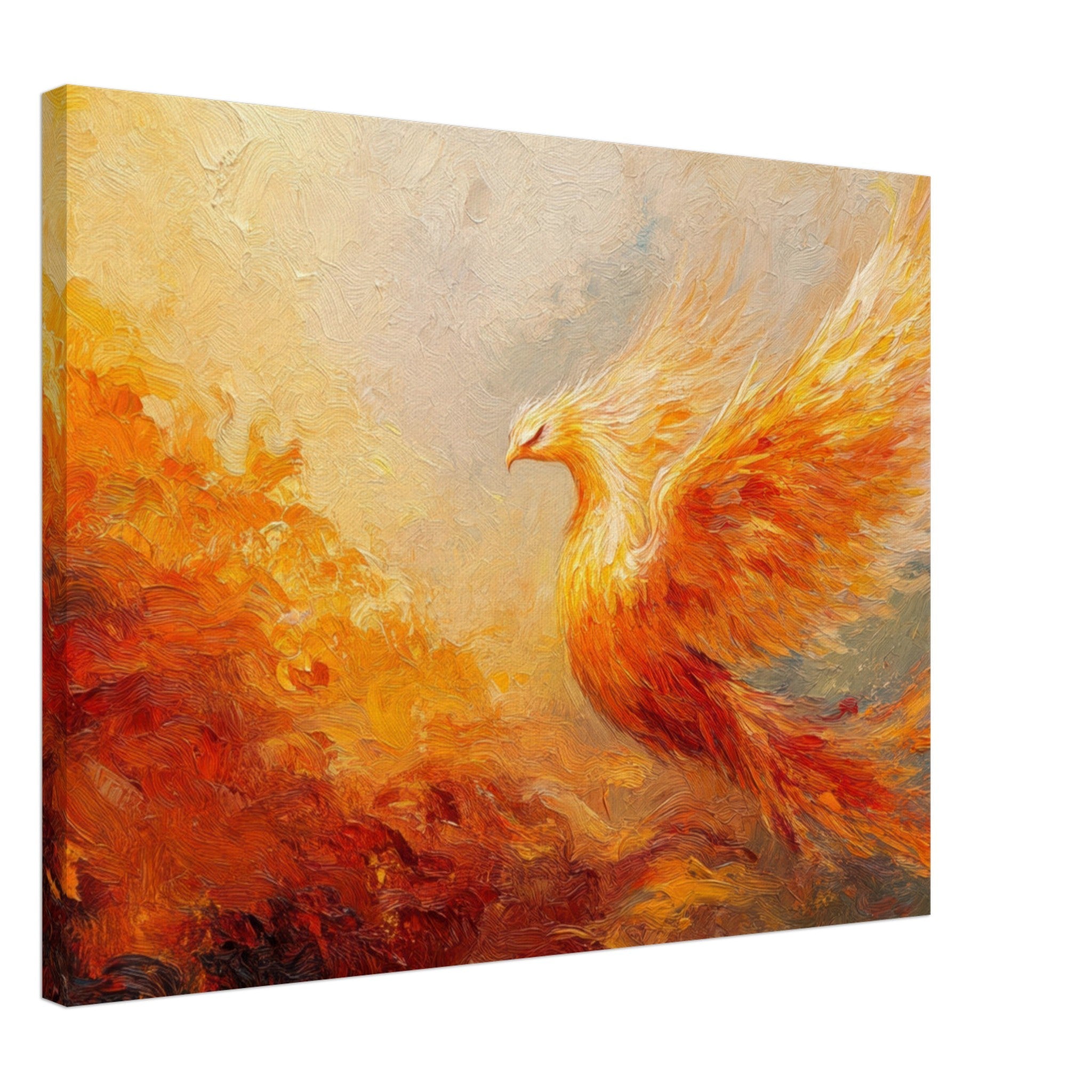 Canvas Landscape - Impressionist Phoenix Rebirth Impressionism Did 2 - Shop Ai Art WebShop - Digital Art online Store