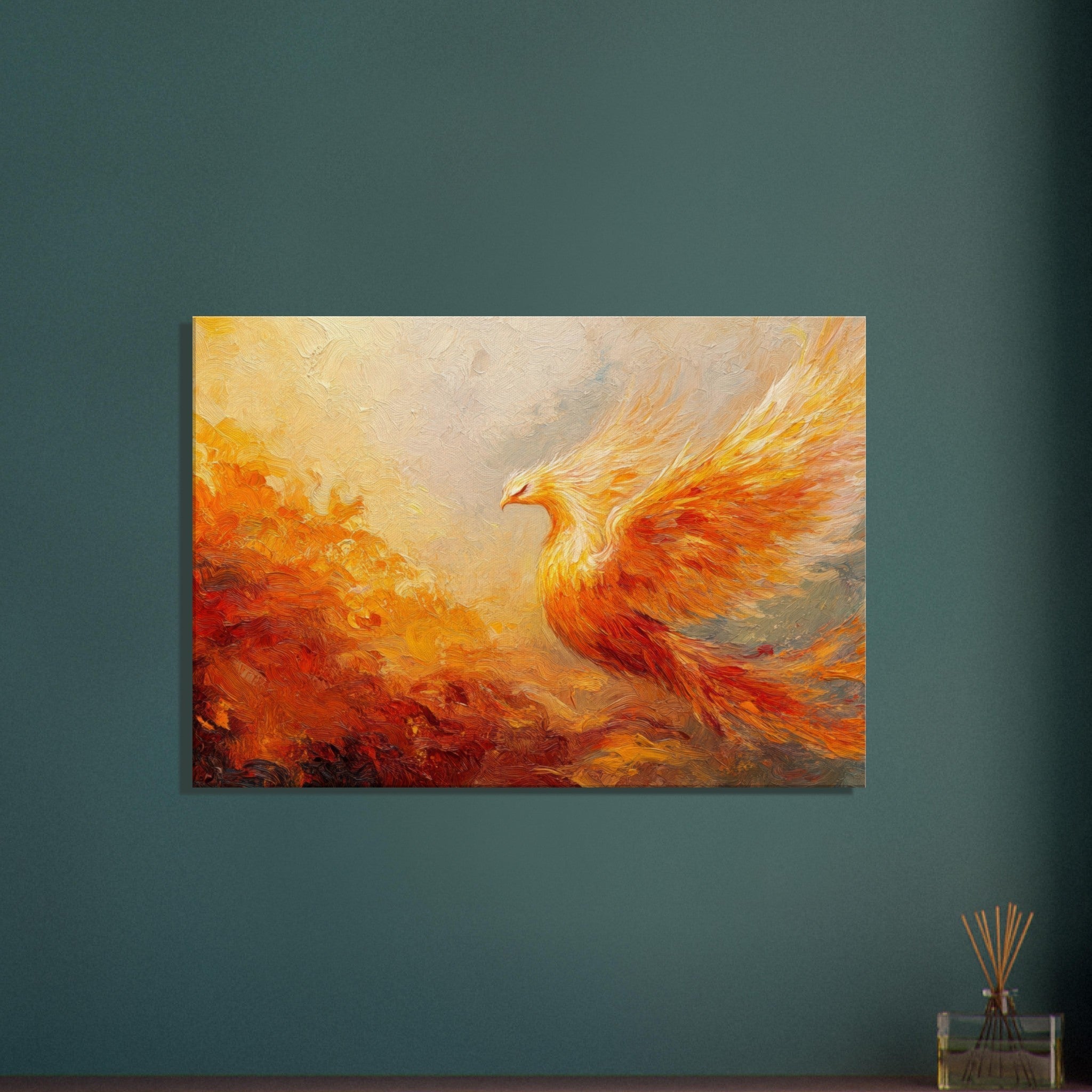 Canvas Landscape - Impressionist Phoenix Rebirth Impressionism Did 2 - Shop Ai Art WebShop - Digital Art online Store
