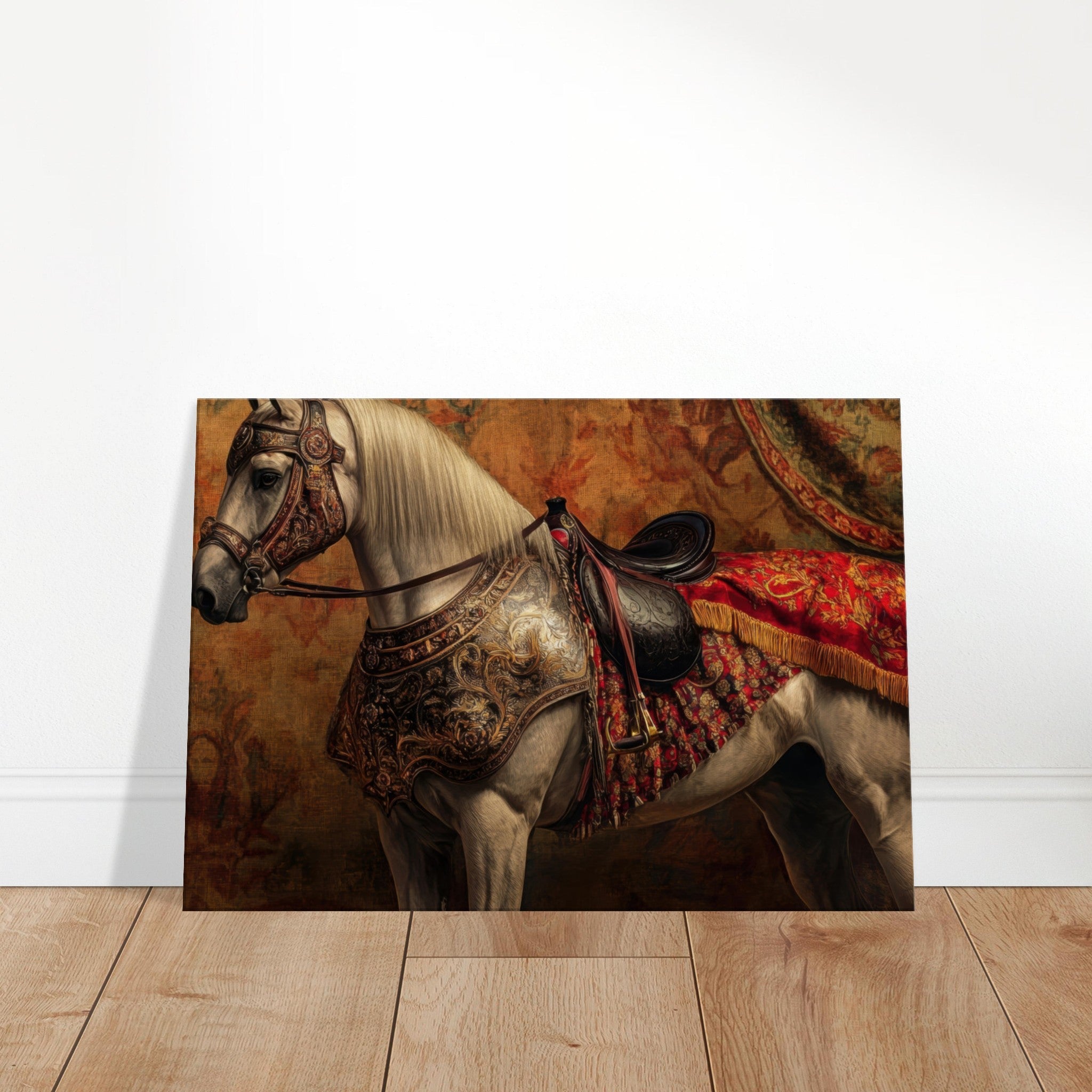 Canvas Landscape - Renaissance Portrait of a Noble Horse A dignified 2 - Shop Ai Art WebShop - Digital Art online Store