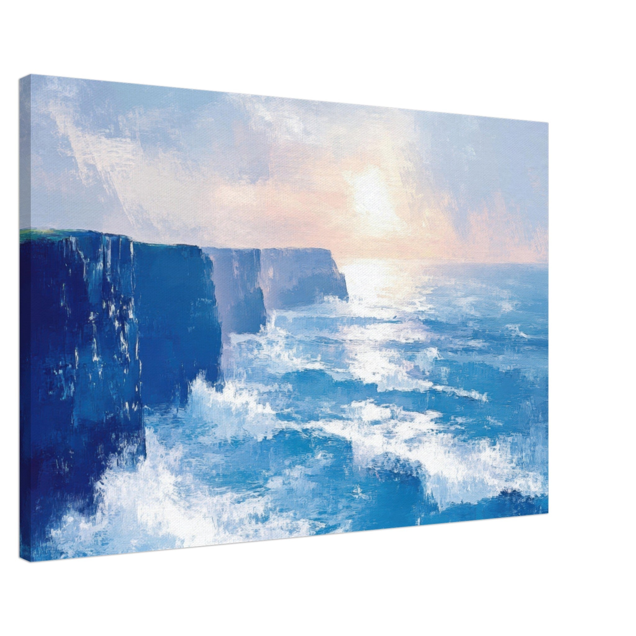 Canvas Landscape - Seaside Cliff at Sunrise A breathtaking Empress 2 - Shop Ai Art WebShop - Digital Art online Store