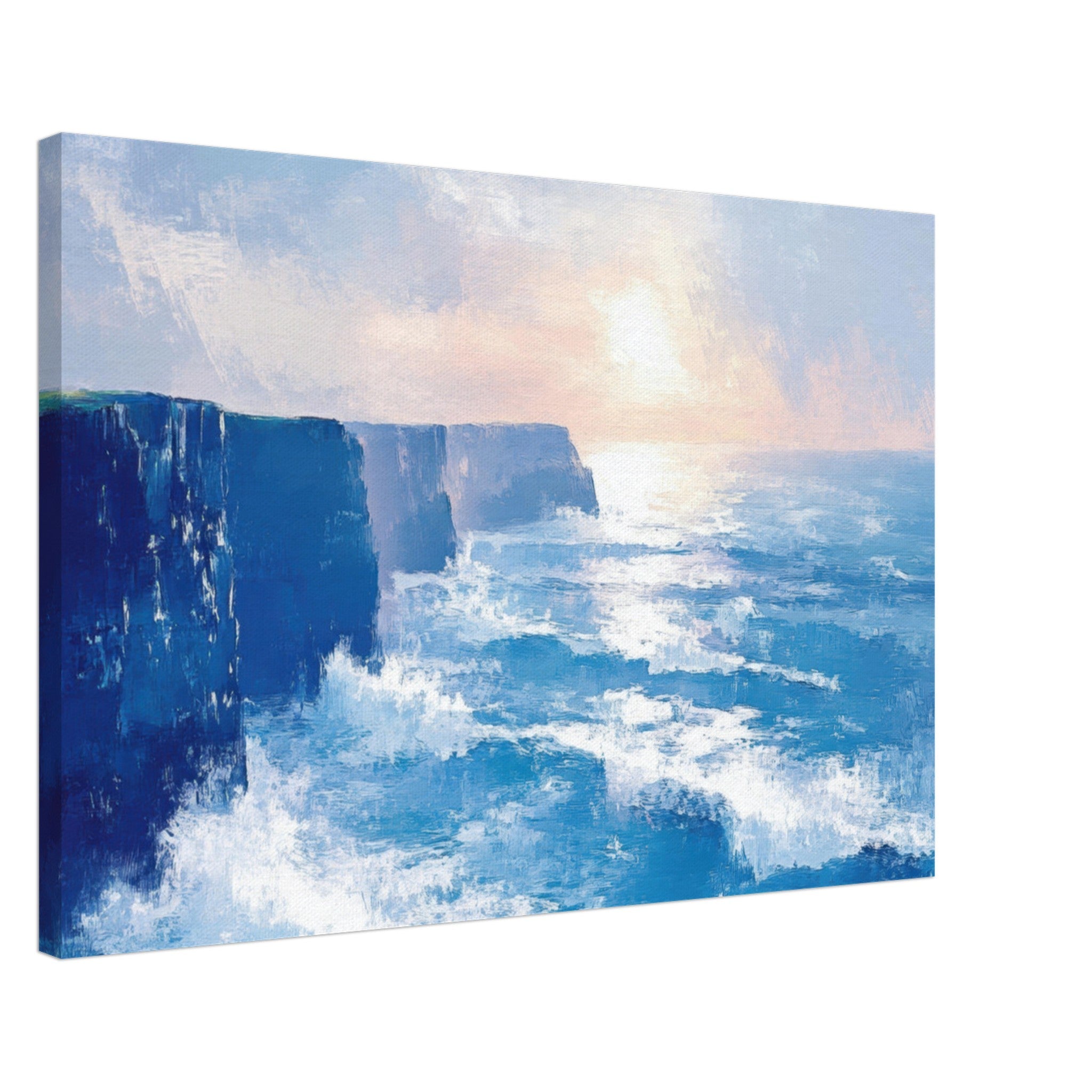 Canvas Landscape - Seaside Cliff at Sunrise A breathtaking Empress 2 - Shop Ai Art WebShop - Digital Art online Store