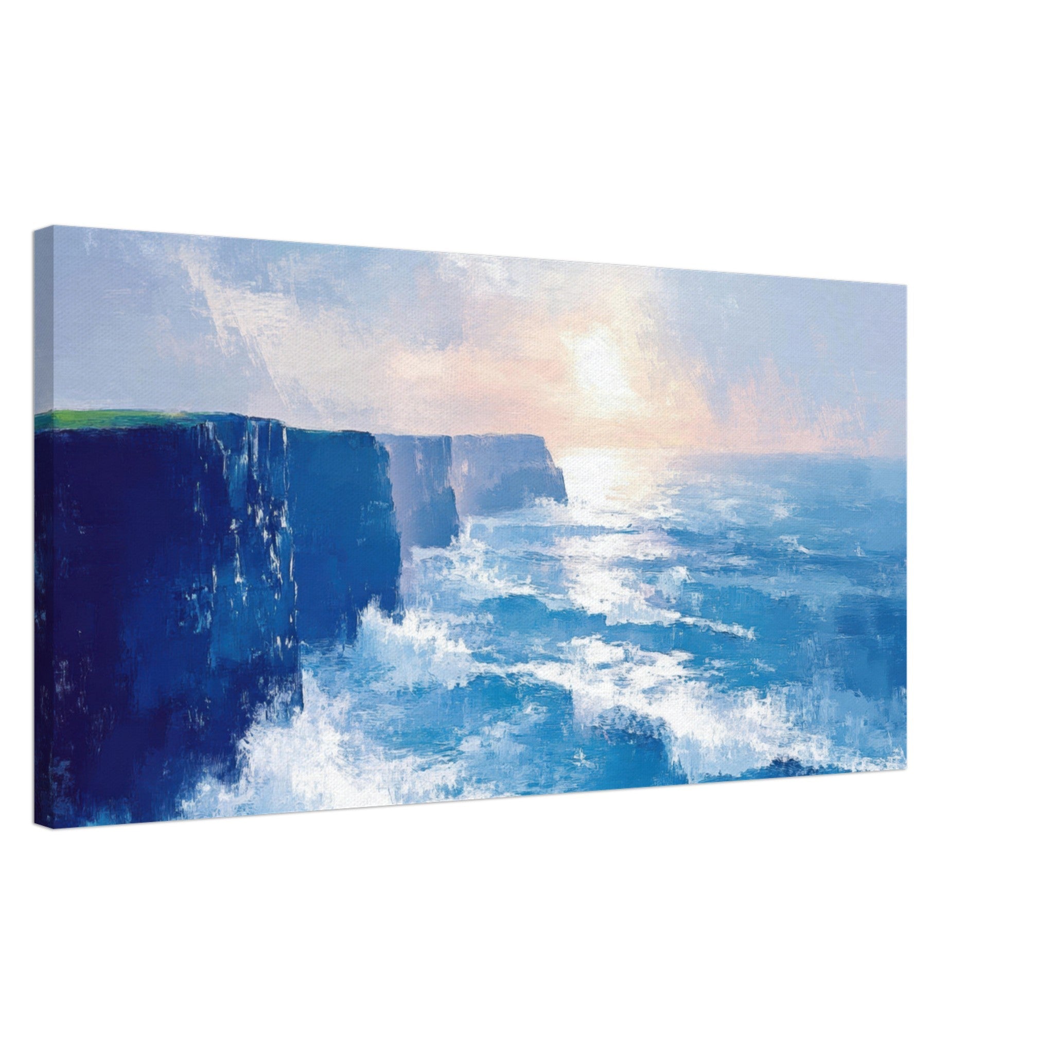 Canvas Landscape - Seaside Cliff at Sunrise A breathtaking Empress 2 - Shop Ai Art WebShop - Digital Art online Store