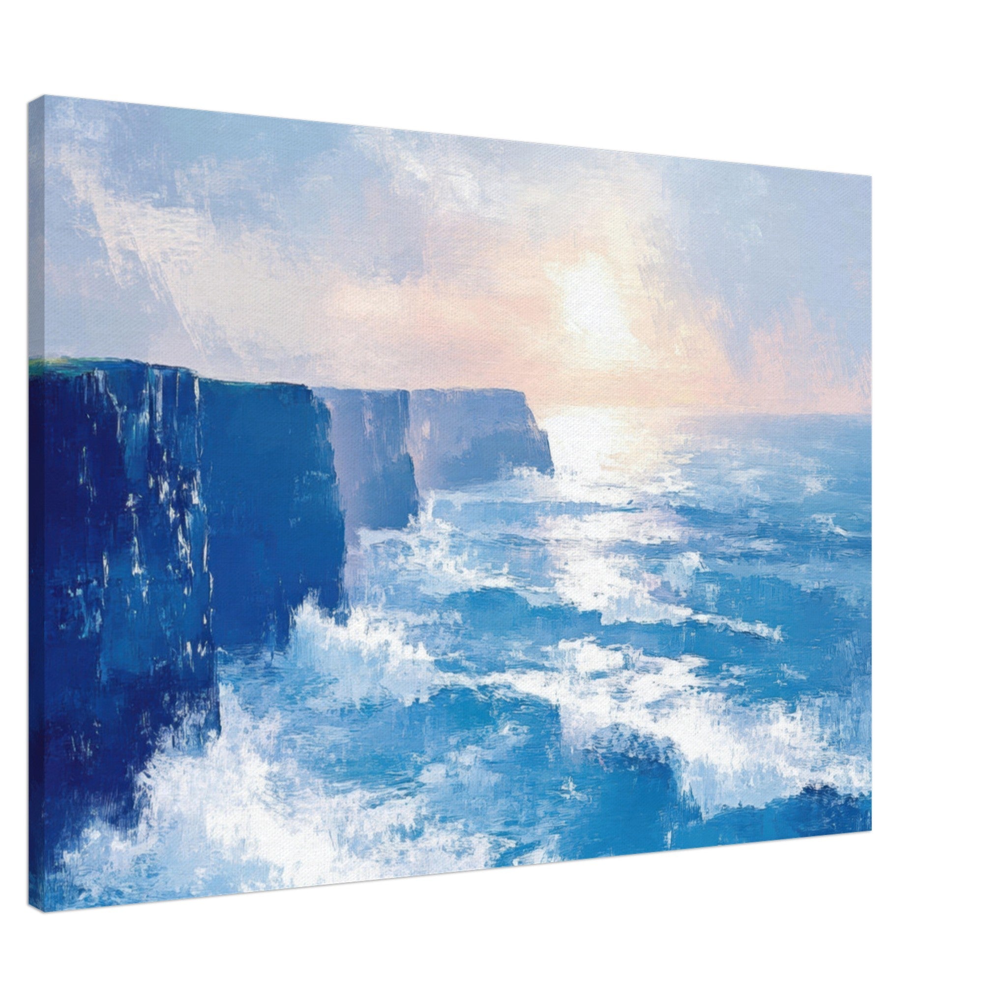 Canvas Landscape - Seaside Cliff at Sunrise A breathtaking Empress 2 - Shop Ai Art WebShop - Digital Art online Store