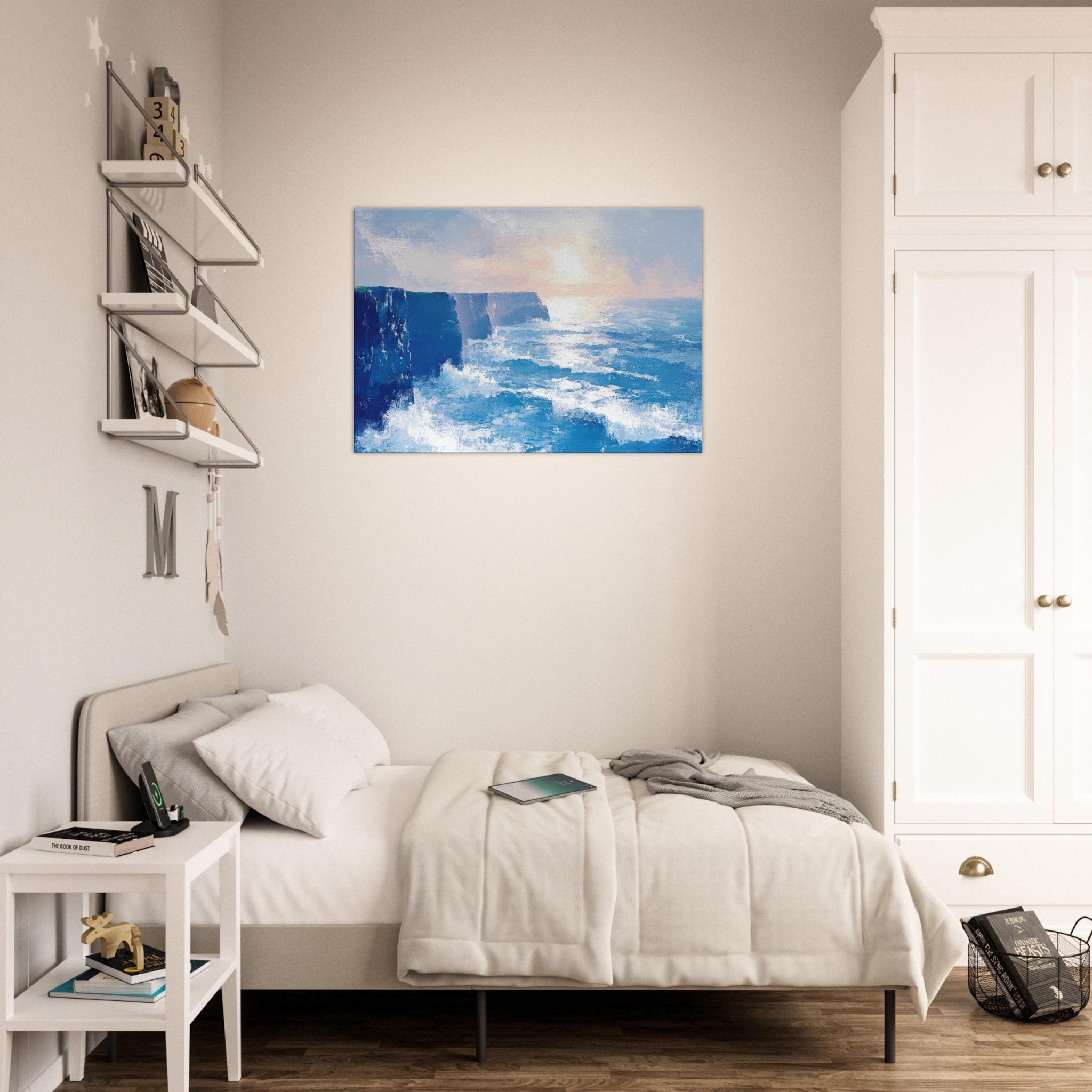 Canvas Landscape - Seaside Cliff at Sunrise A breathtaking Empress 2 - Shop Ai Art WebShop - Digital Art online Store