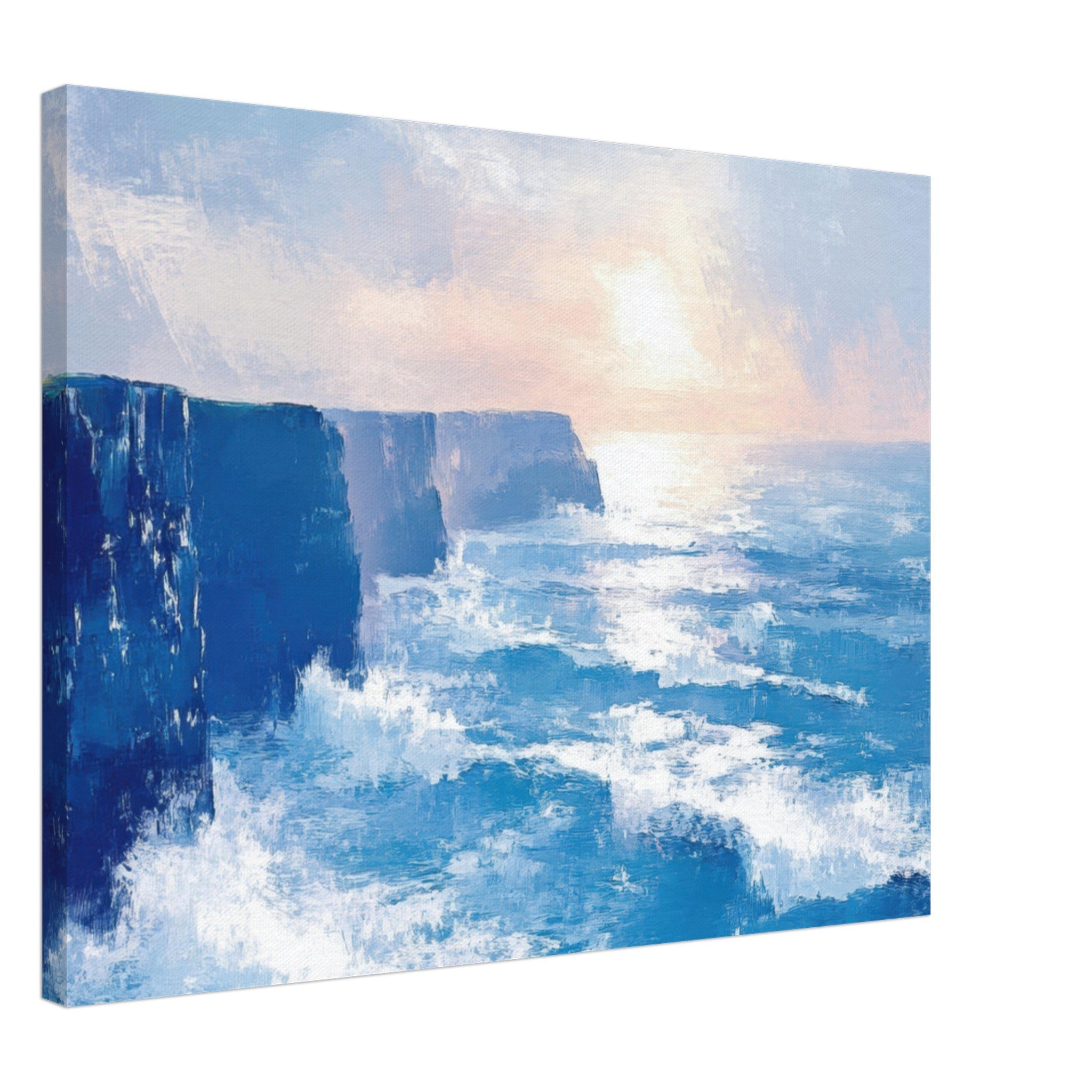 Canvas Landscape - Seaside Cliff at Sunrise A breathtaking Empress 2 - Shop Ai Art WebShop - Digital Art online Store