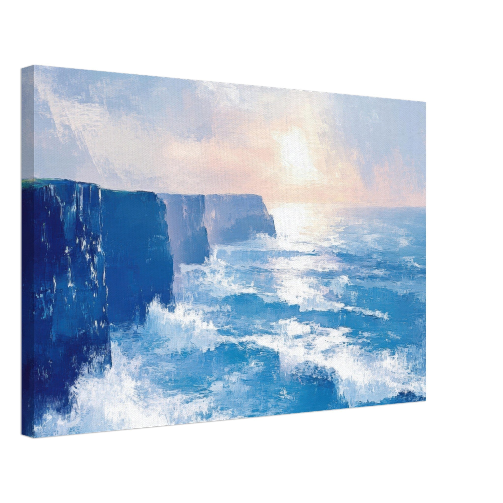 Canvas Landscape - Seaside Cliff at Sunrise A breathtaking Empress 2 - Shop Ai Art WebShop - Digital Art online Store