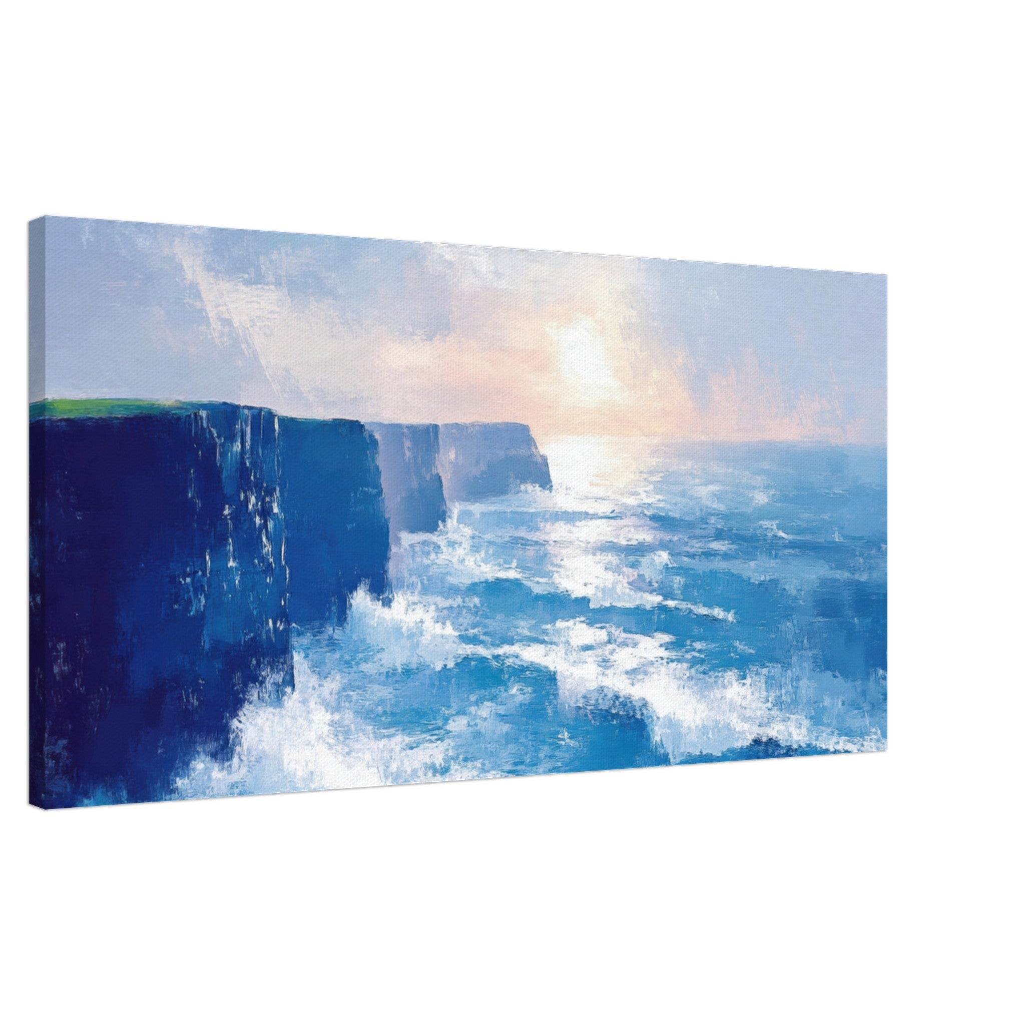 Canvas Landscape - Seaside Cliff at Sunrise A breathtaking Empress 2 - Shop Ai Art WebShop - Digital Art online Store
