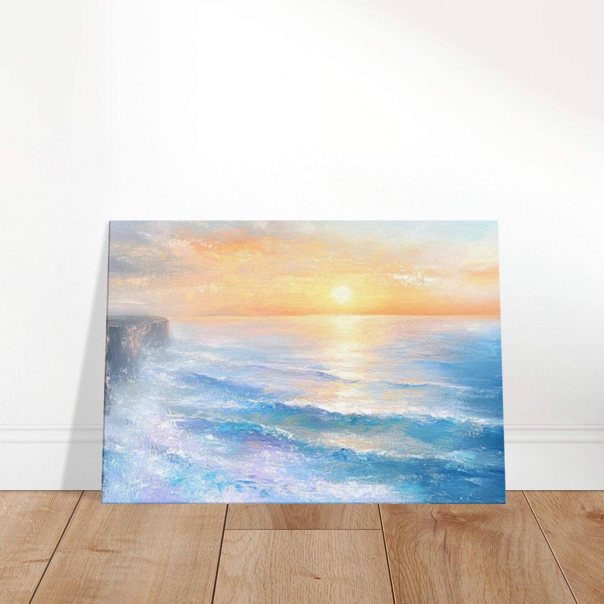 Canvas Landscape - Seaside Cliff at Sunrise A breathtaking Empress - Shop Ai Art WebShop - Digital Art online Store