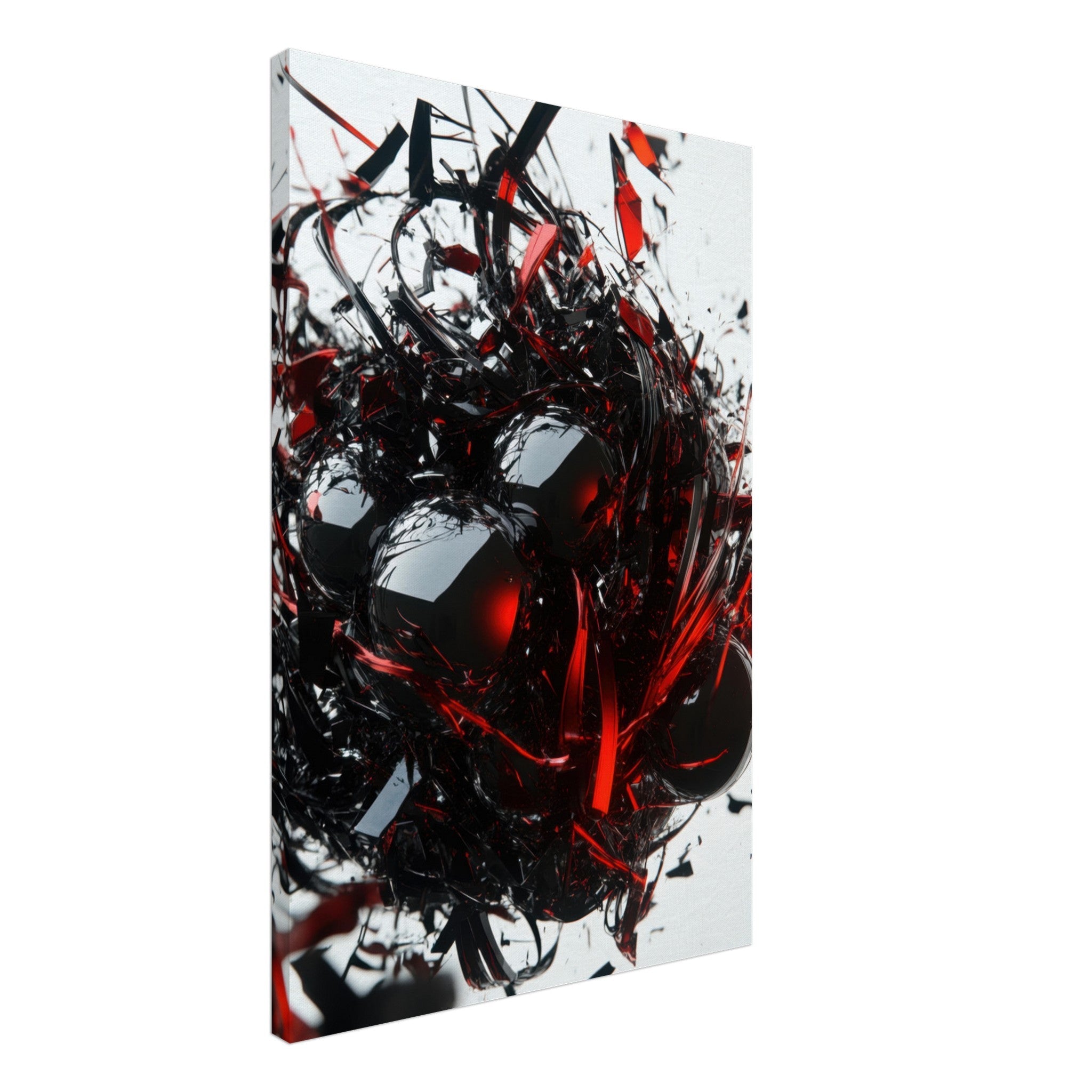 Canvas Portrait - Gravitys Collapse A violent implosion of fragment 4 - Shop Ai Art WebShop - Digital Art online Store