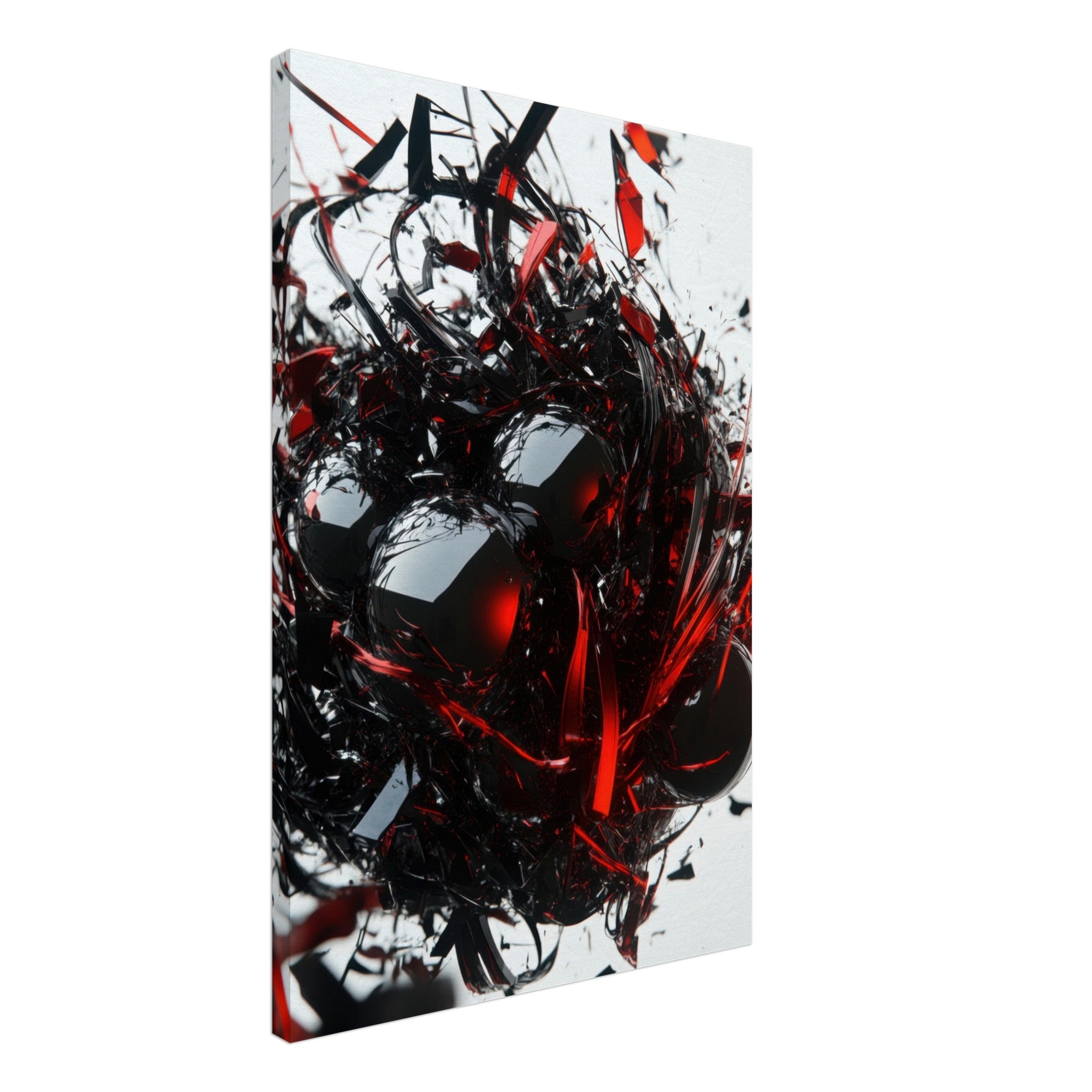 Canvas Portrait - Gravitys Collapse A violent implosion of fragment 4 - Shop Ai Art WebShop - Digital Art online Store