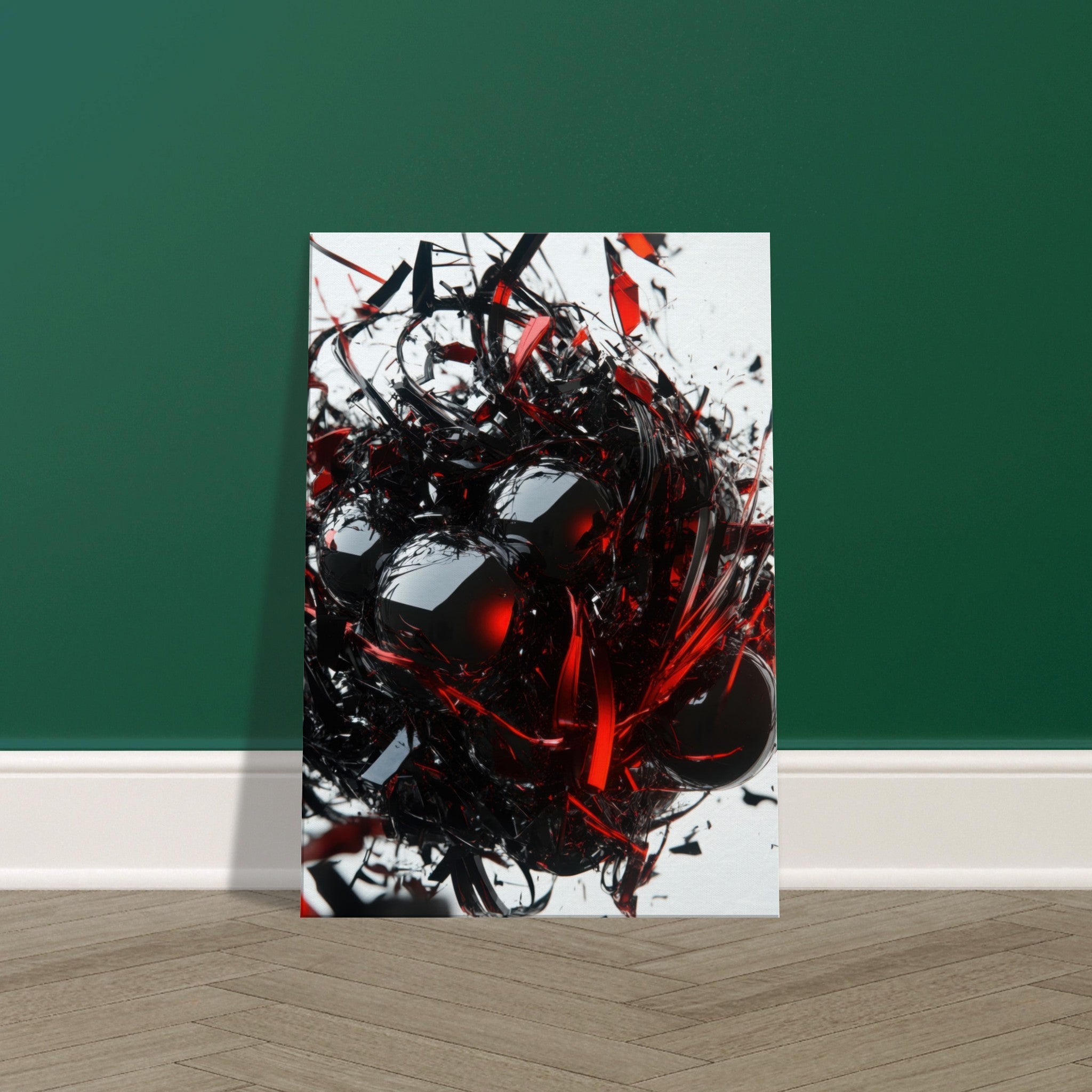 Canvas Portrait - Gravitys Collapse A violent implosion of fragment 4 - Shop Ai Art WebShop - Digital Art online Store
