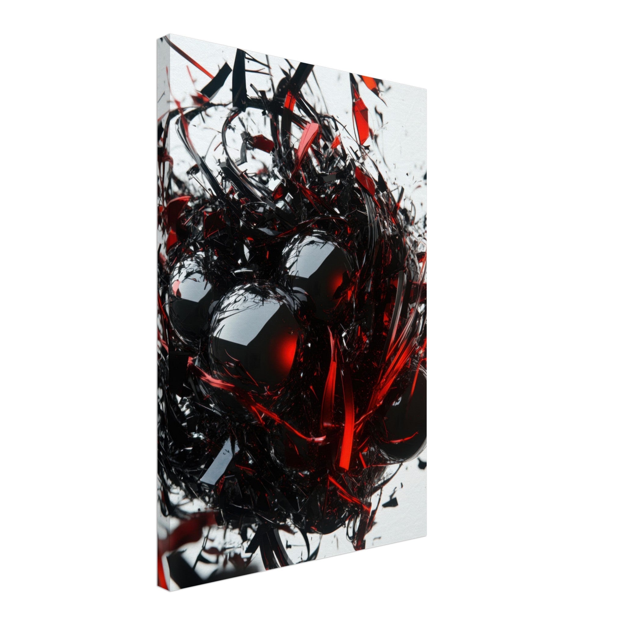 Canvas Portrait - Gravitys Collapse A violent implosion of fragment 4 - Shop Ai Art WebShop - Digital Art online Store