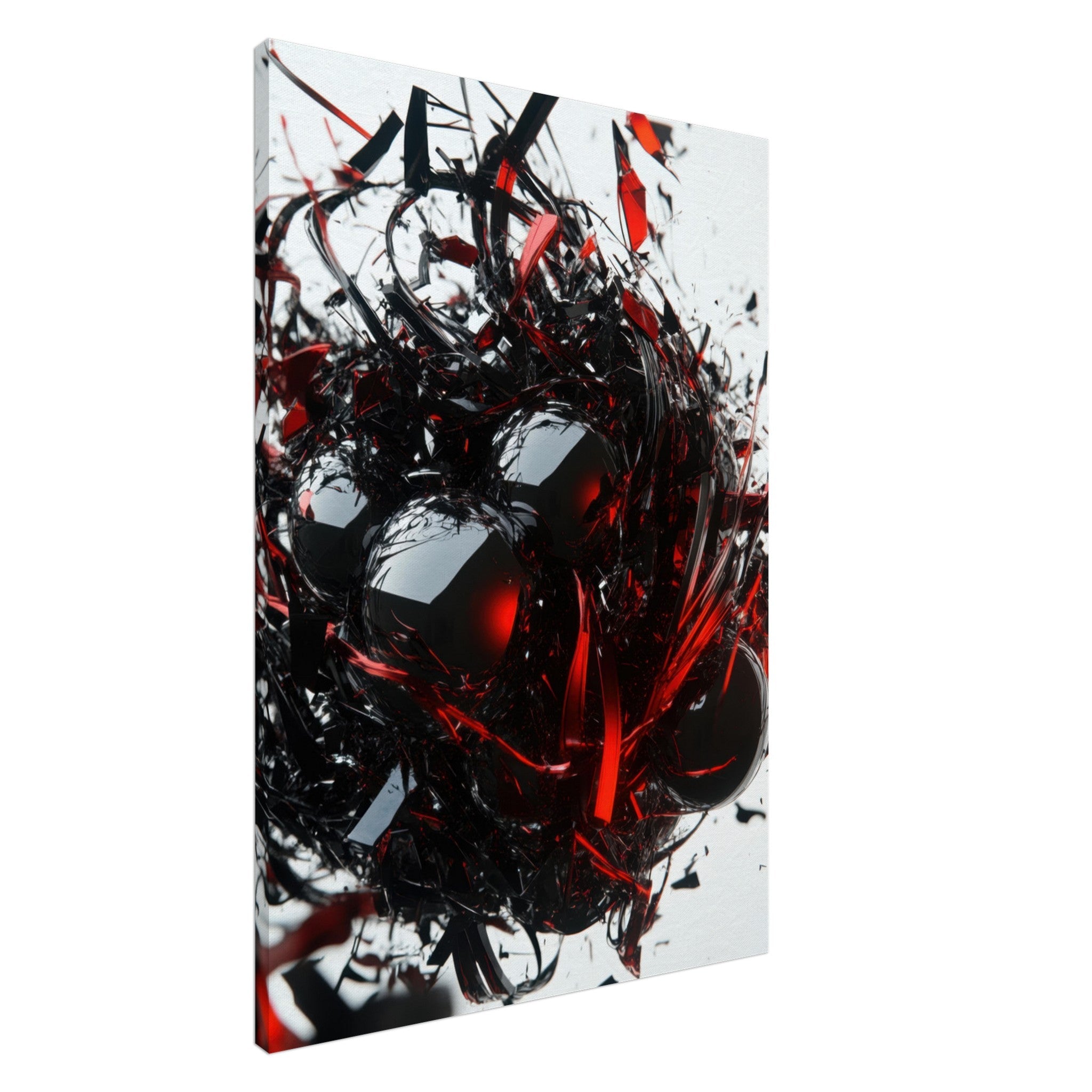Canvas Portrait - Gravitys Collapse A violent implosion of fragment 4 - Shop Ai Art WebShop - Digital Art online Store