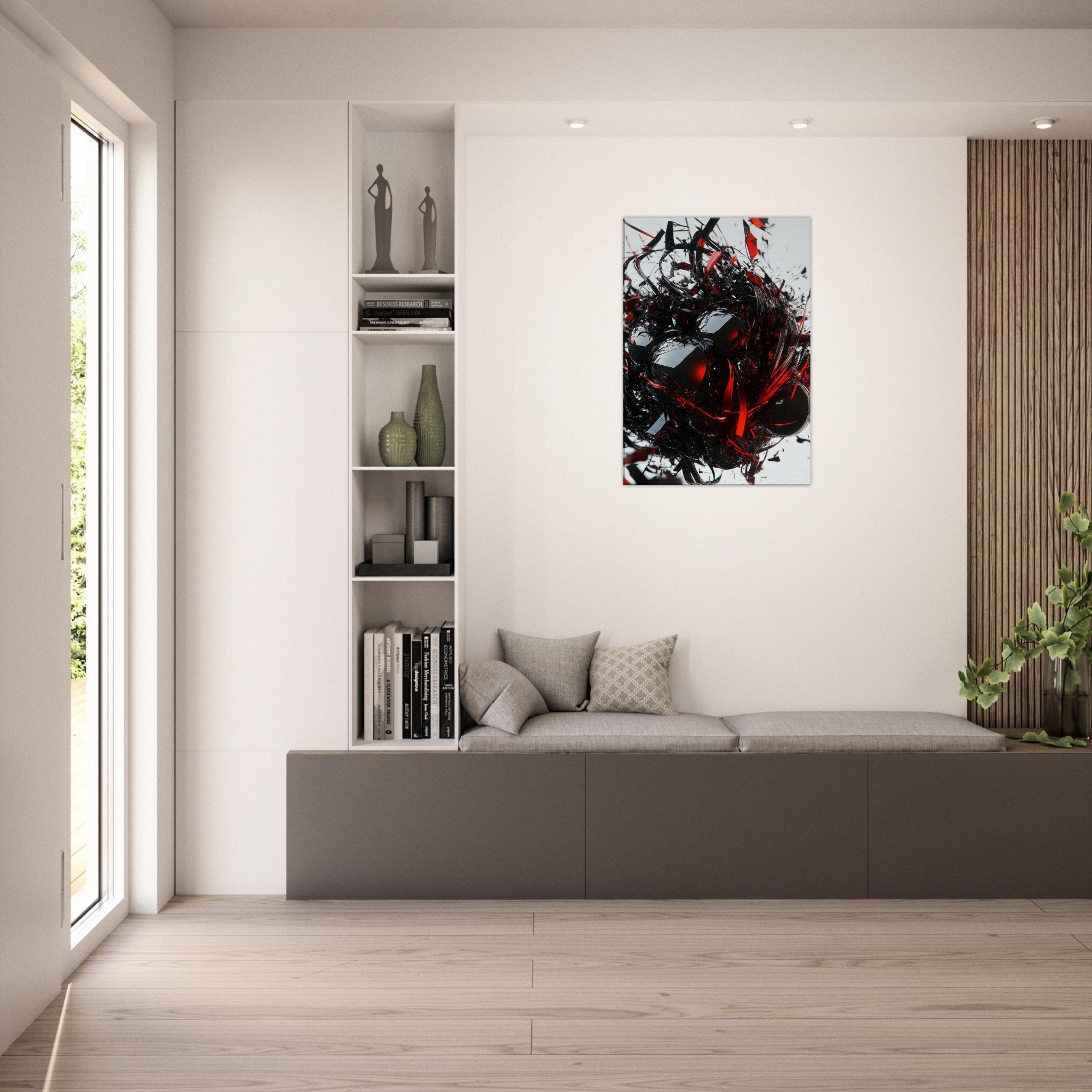 Canvas Portrait - Gravitys Collapse A violent implosion of fragment 4 - Shop Ai Art WebShop - Digital Art online Store