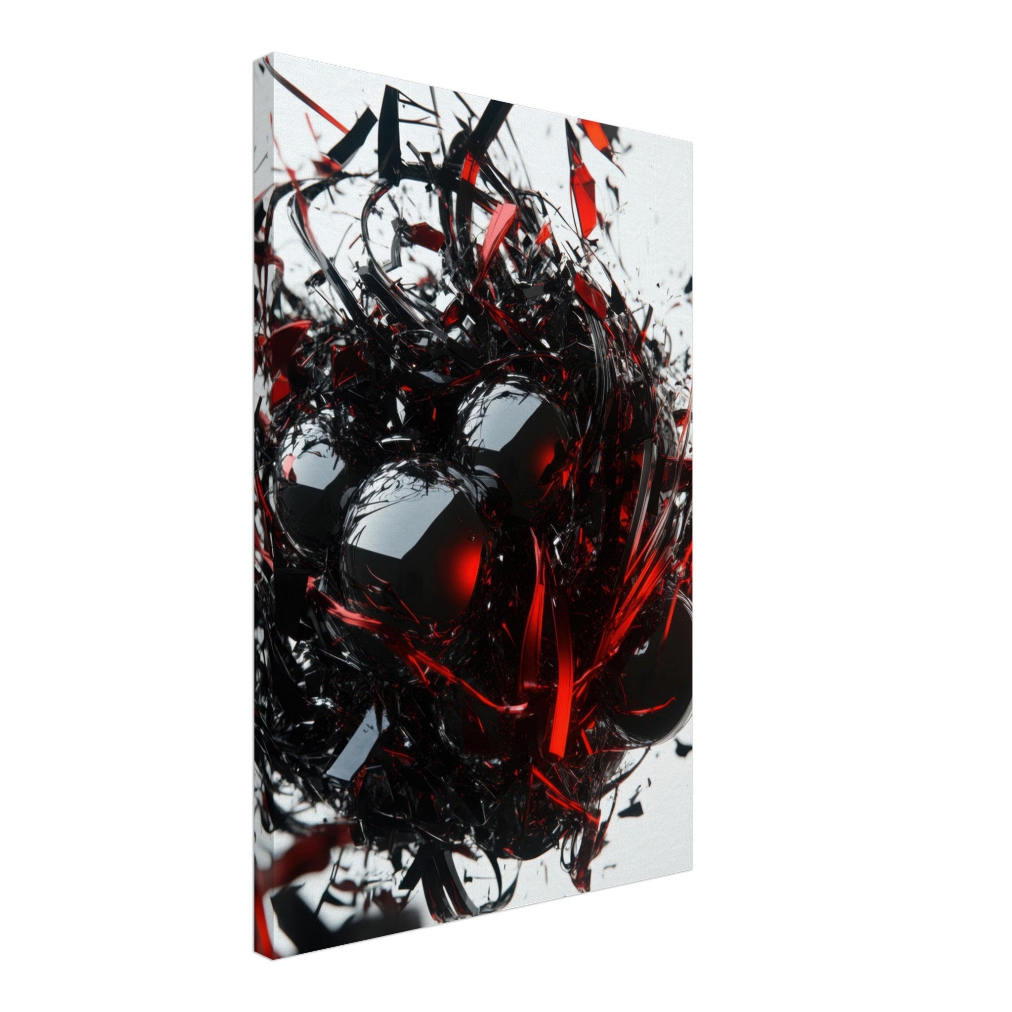 Canvas Portrait - Gravitys Collapse A violent implosion of fragment 4 - Shop Ai Art WebShop - Digital Art online Store