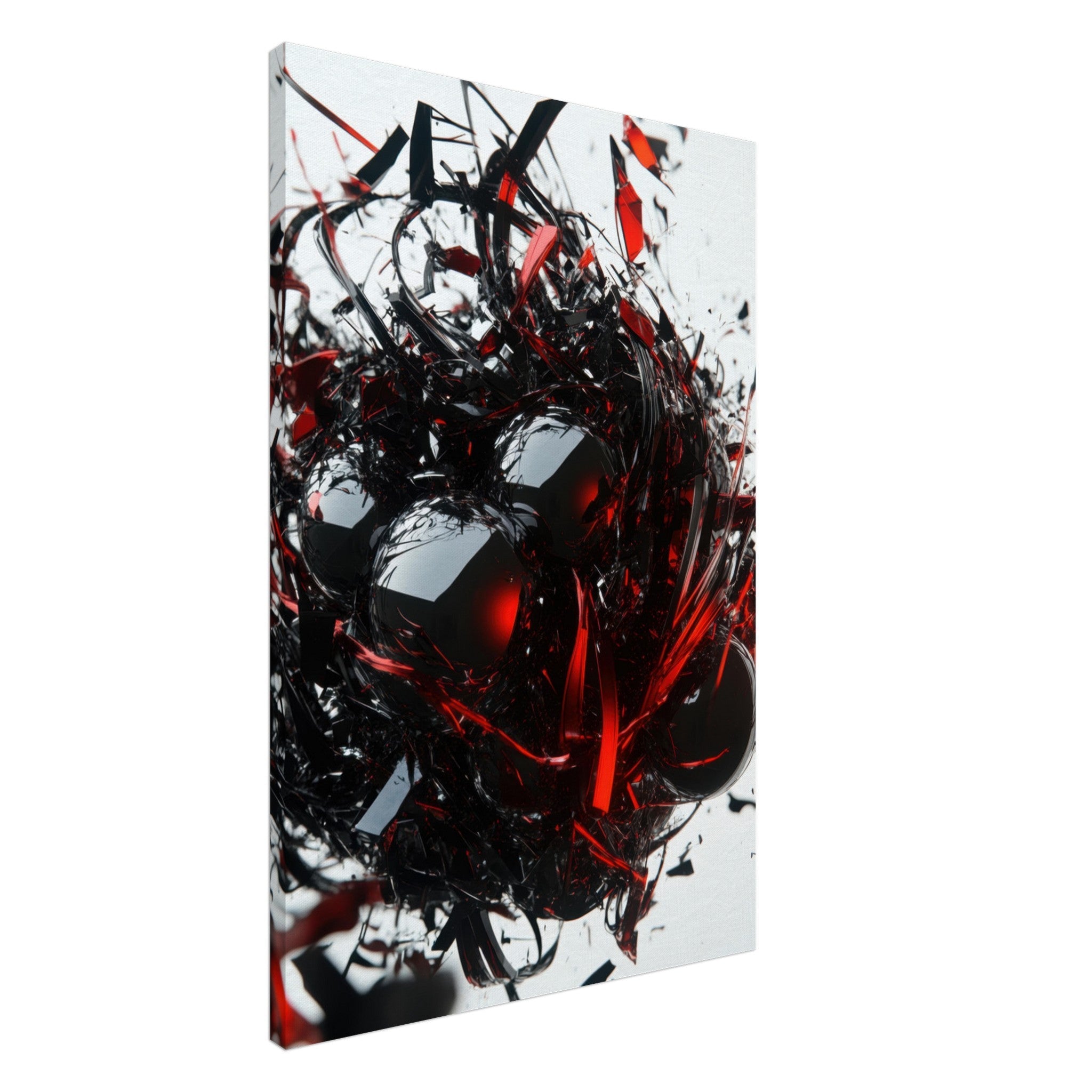 Canvas Portrait - Gravitys Collapse A violent implosion of fragment 4 - Shop Ai Art WebShop - Digital Art online Store