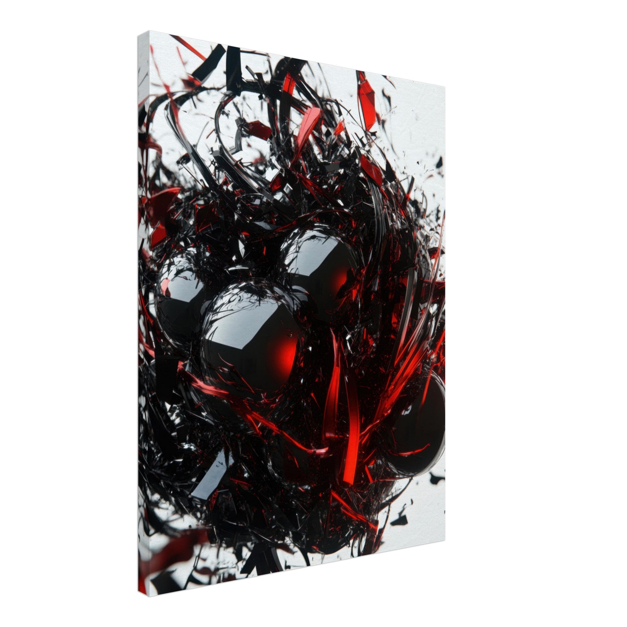 Canvas Portrait - Gravitys Collapse A violent implosion of fragment 4 - Shop Ai Art WebShop - Digital Art online Store
