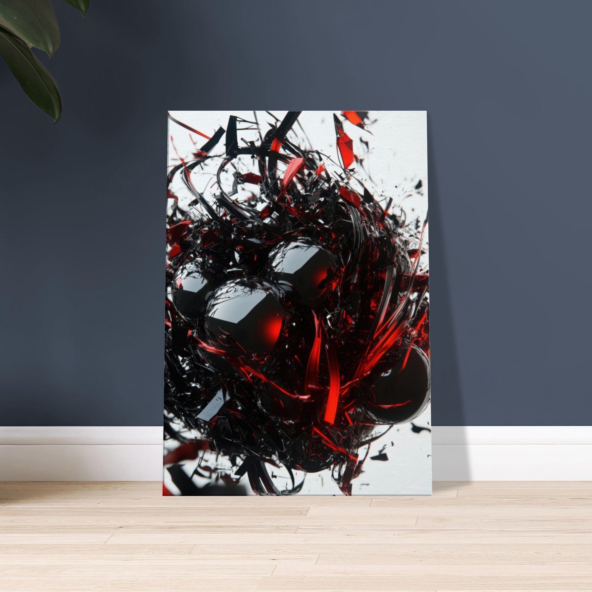 Canvas Portrait - Gravitys Collapse A violent implosion of fragment 4 - Shop Ai Art WebShop - Digital Art online Store