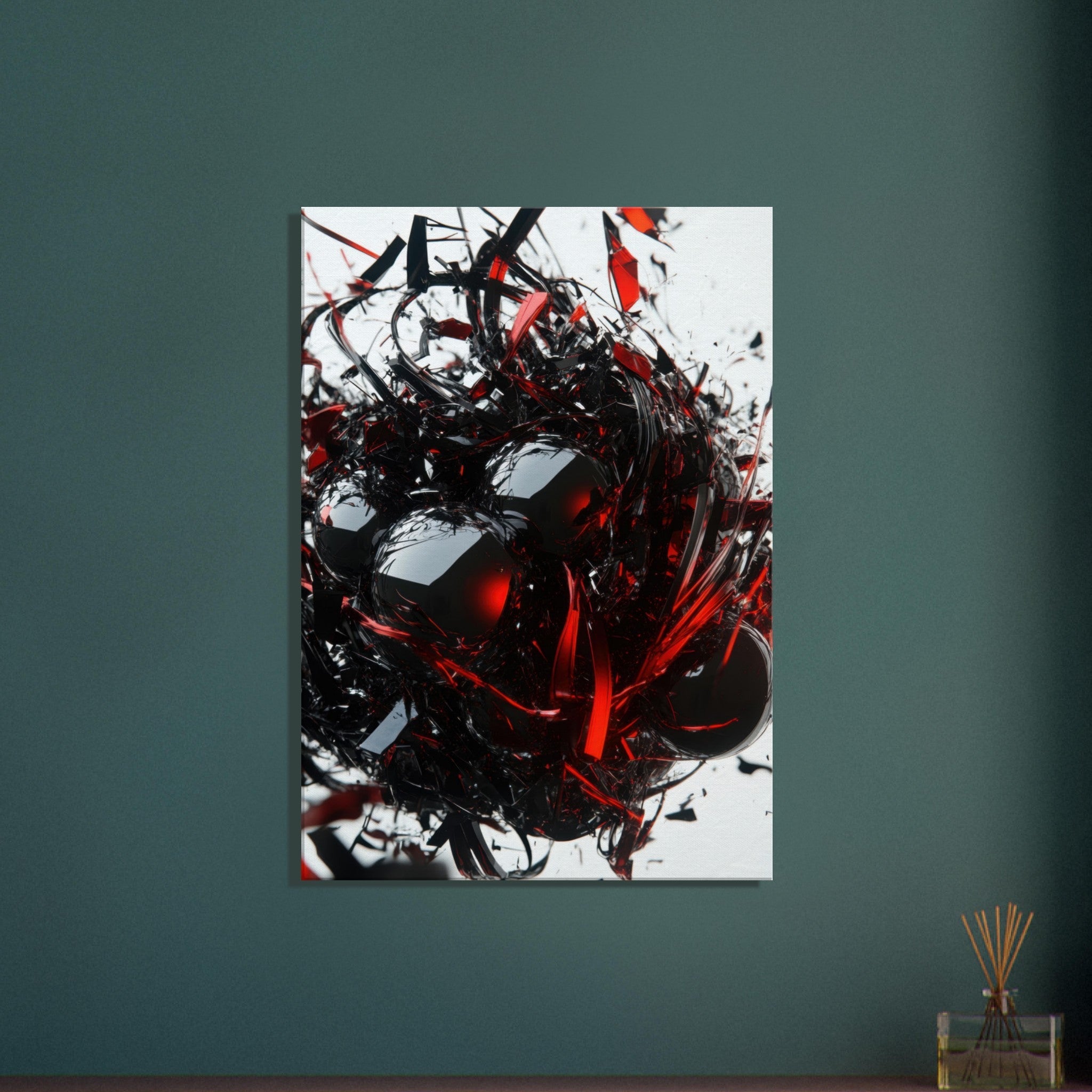Canvas Portrait - Gravitys Collapse A violent implosion of fragment 4 - Shop Ai Art WebShop - Digital Art online Store