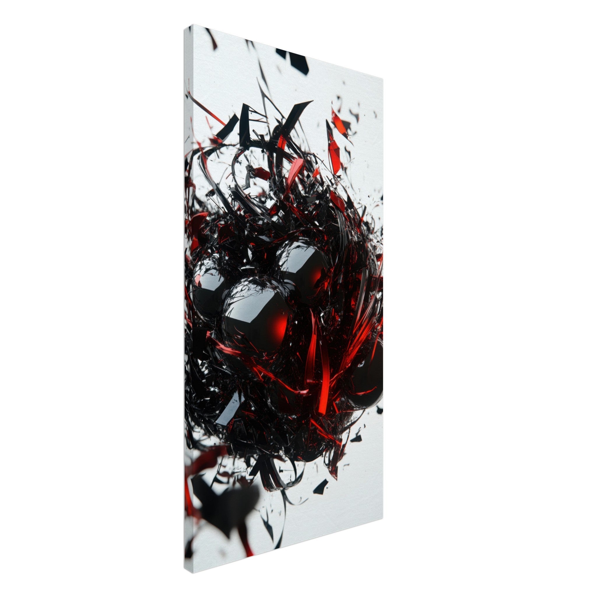 Canvas Portrait - Gravitys Collapse A violent implosion of fragment 4 - Shop Ai Art WebShop - Digital Art online Store
