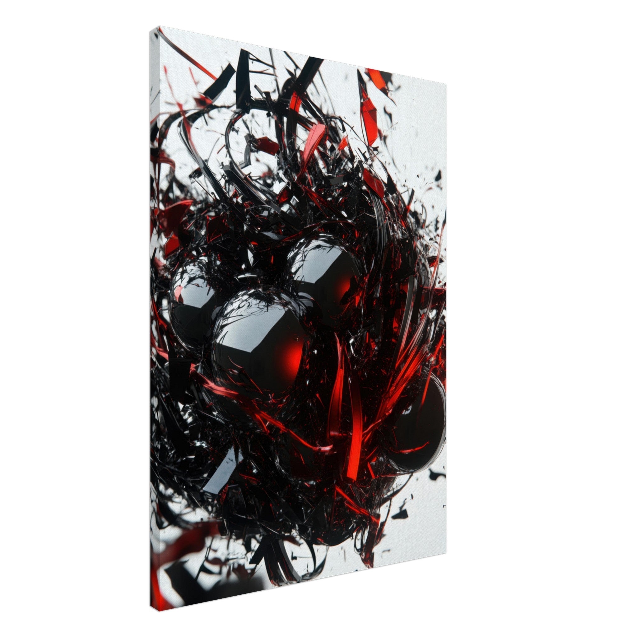 Canvas Portrait - Gravitys Collapse A violent implosion of fragment 4 - Shop Ai Art WebShop - Digital Art online Store