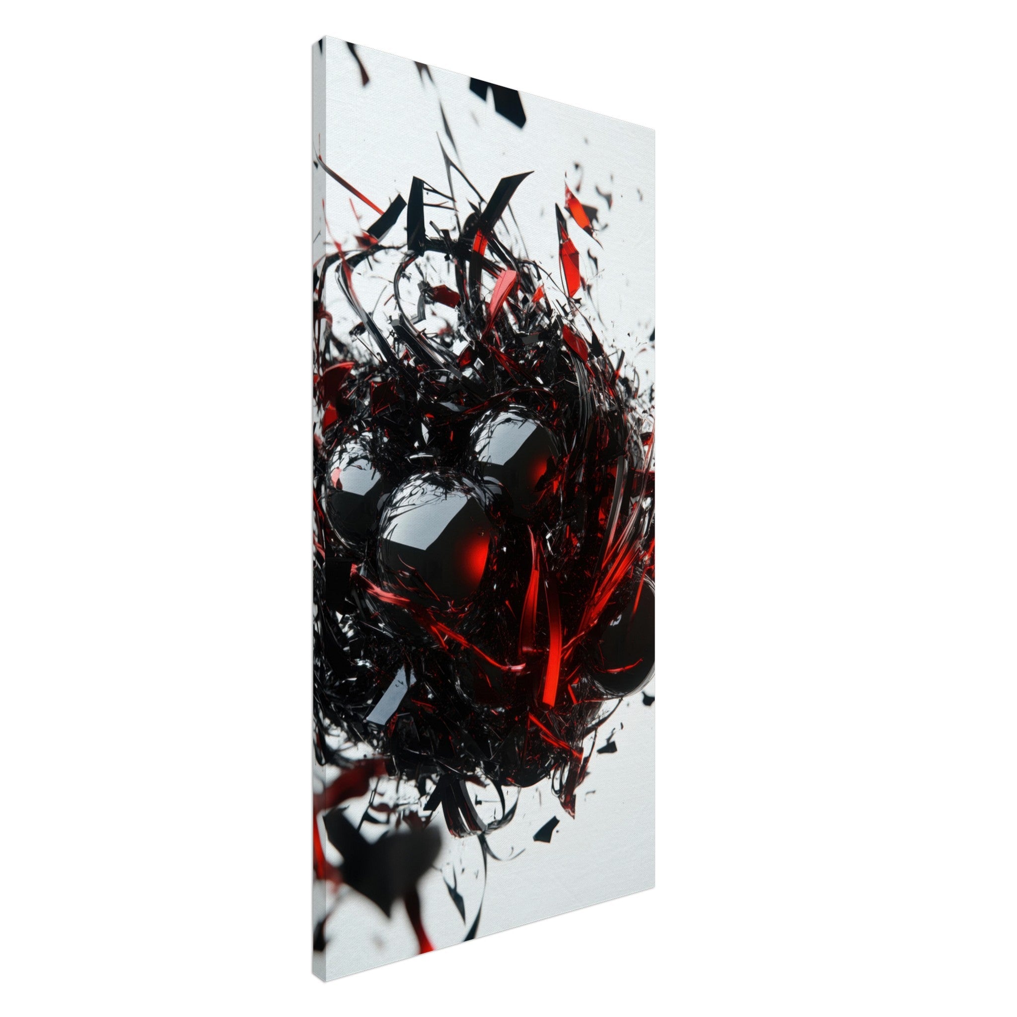 Canvas Portrait - Gravitys Collapse A violent implosion of fragment 4 - Shop Ai Art WebShop - Digital Art online Store