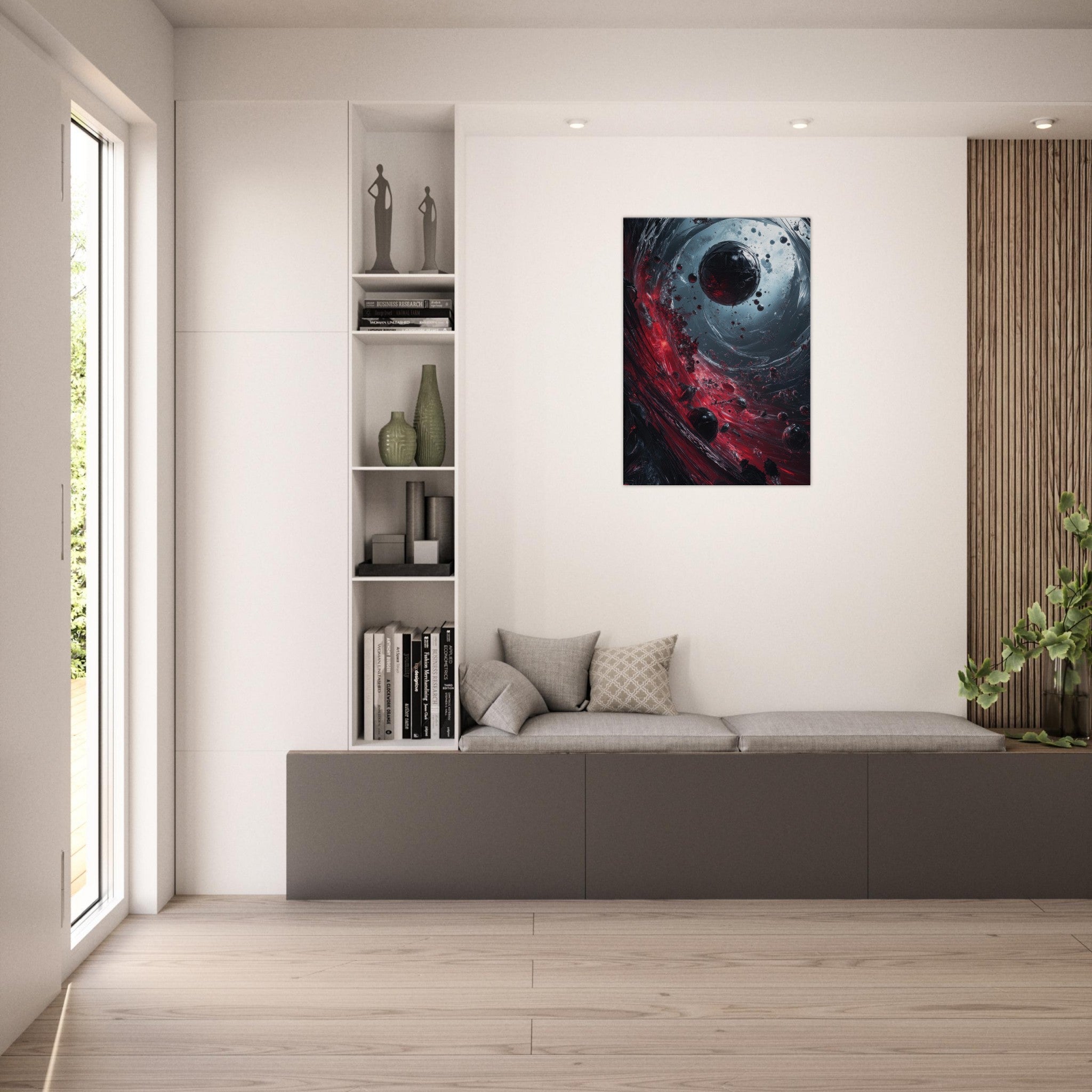 Canvas Portrait - Gravitys Collapse A violent implosion of fragment 6 - Shop Ai Art WebShop - Digital Art online Store