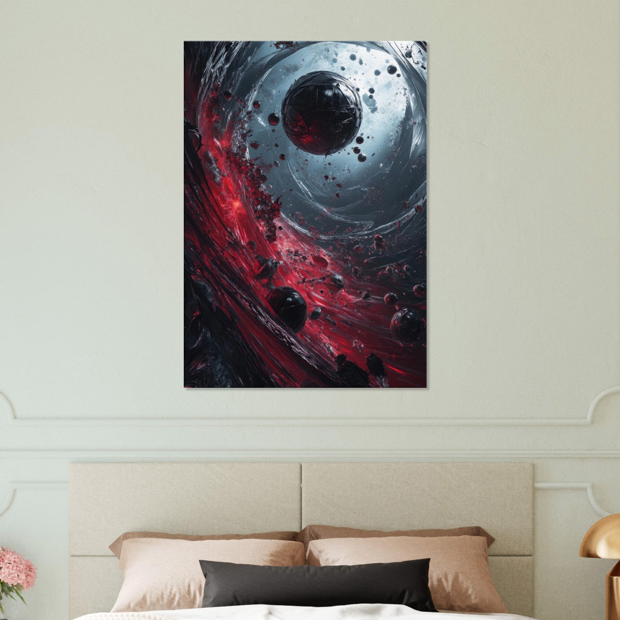 Canvas Portrait - Gravitys Collapse A violent implosion of fragment 6 - Shop Ai Art WebShop - Digital Art online Store