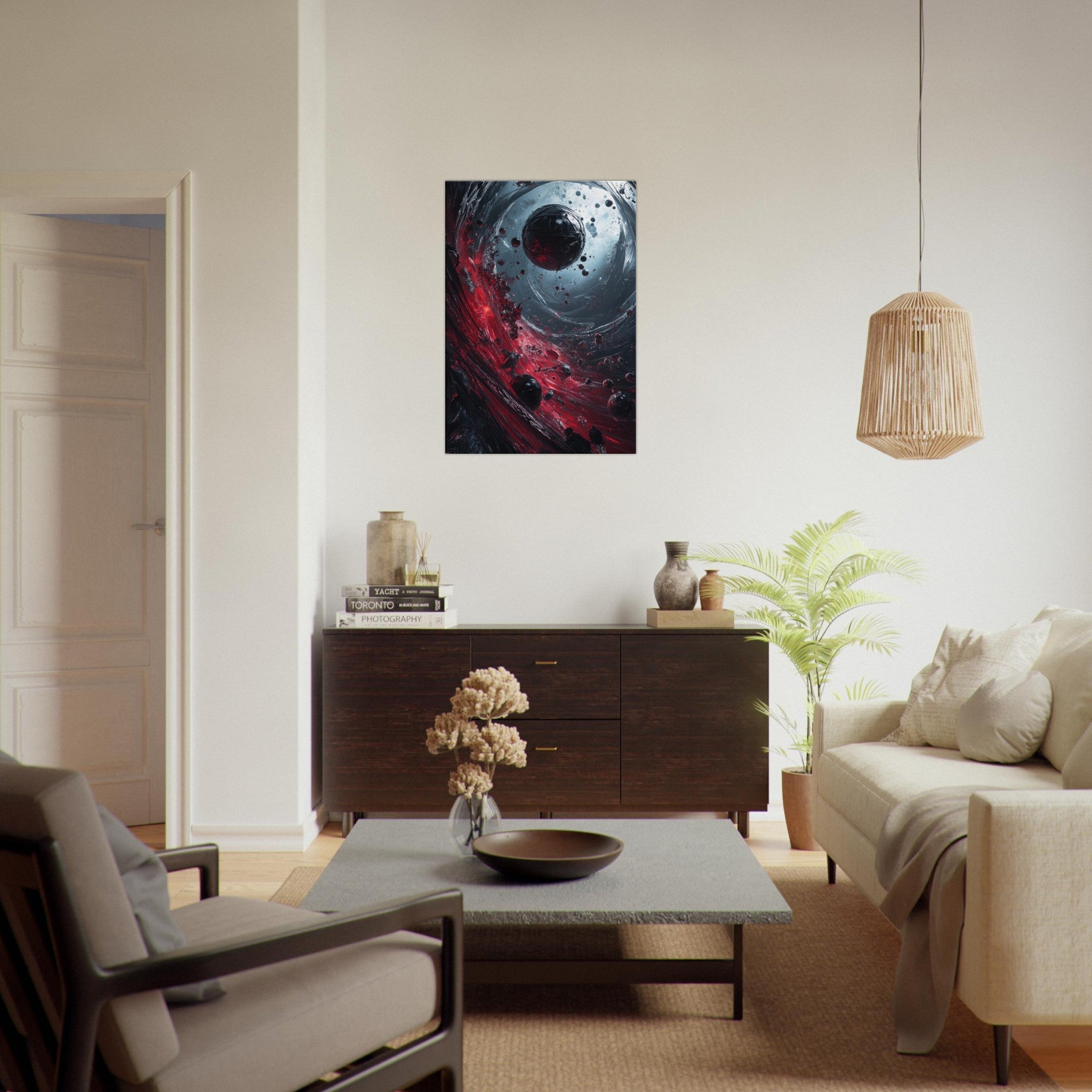 Canvas Portrait - Gravitys Collapse A violent implosion of fragment 6 - Shop Ai Art WebShop - Digital Art online Store