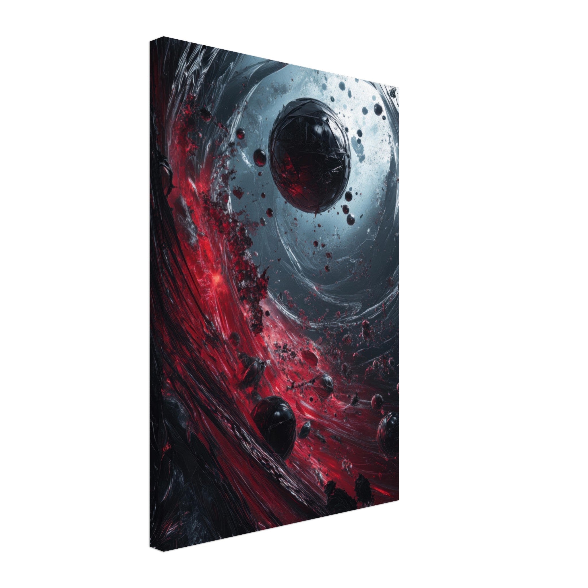 Canvas Portrait - Gravitys Collapse A violent implosion of fragment 6 - Shop Ai Art WebShop - Digital Art online Store