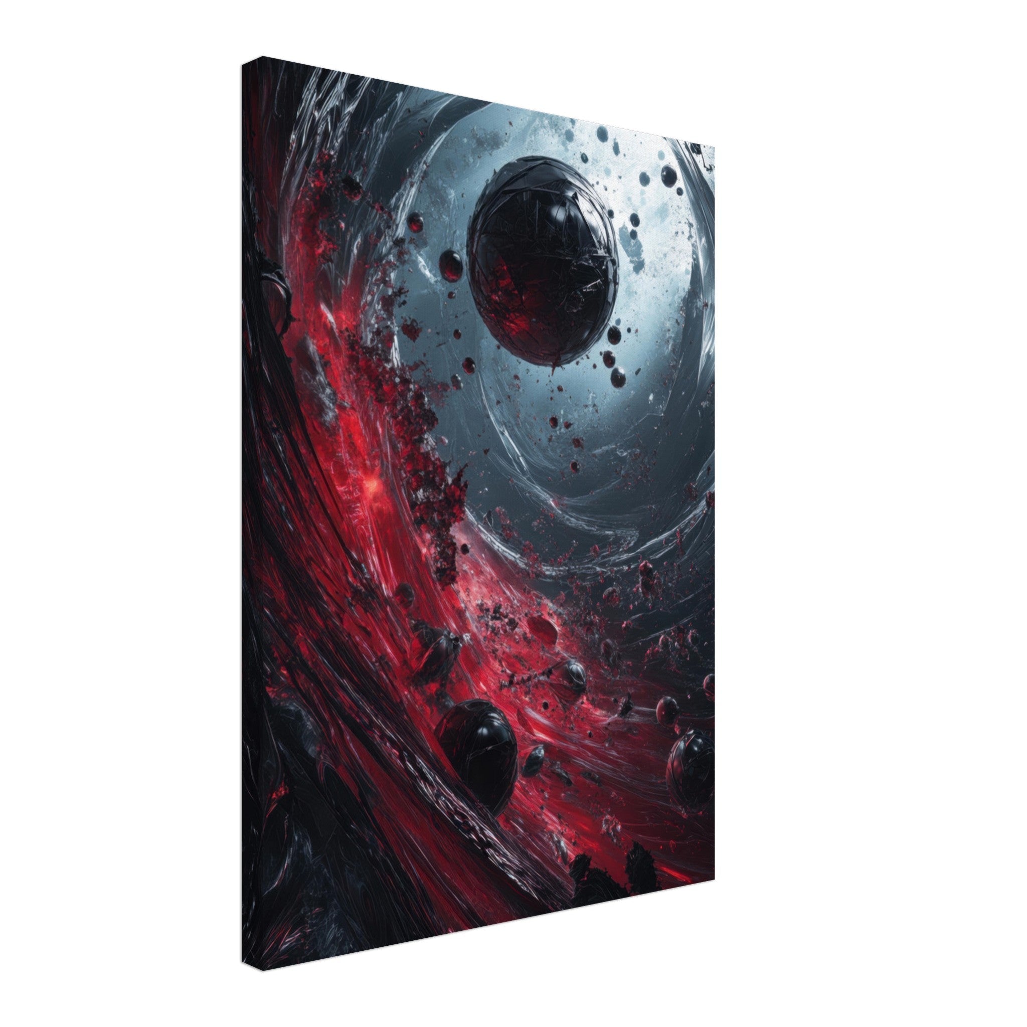 Canvas Portrait - Gravitys Collapse A violent implosion of fragment 6 - Shop Ai Art WebShop - Digital Art online Store