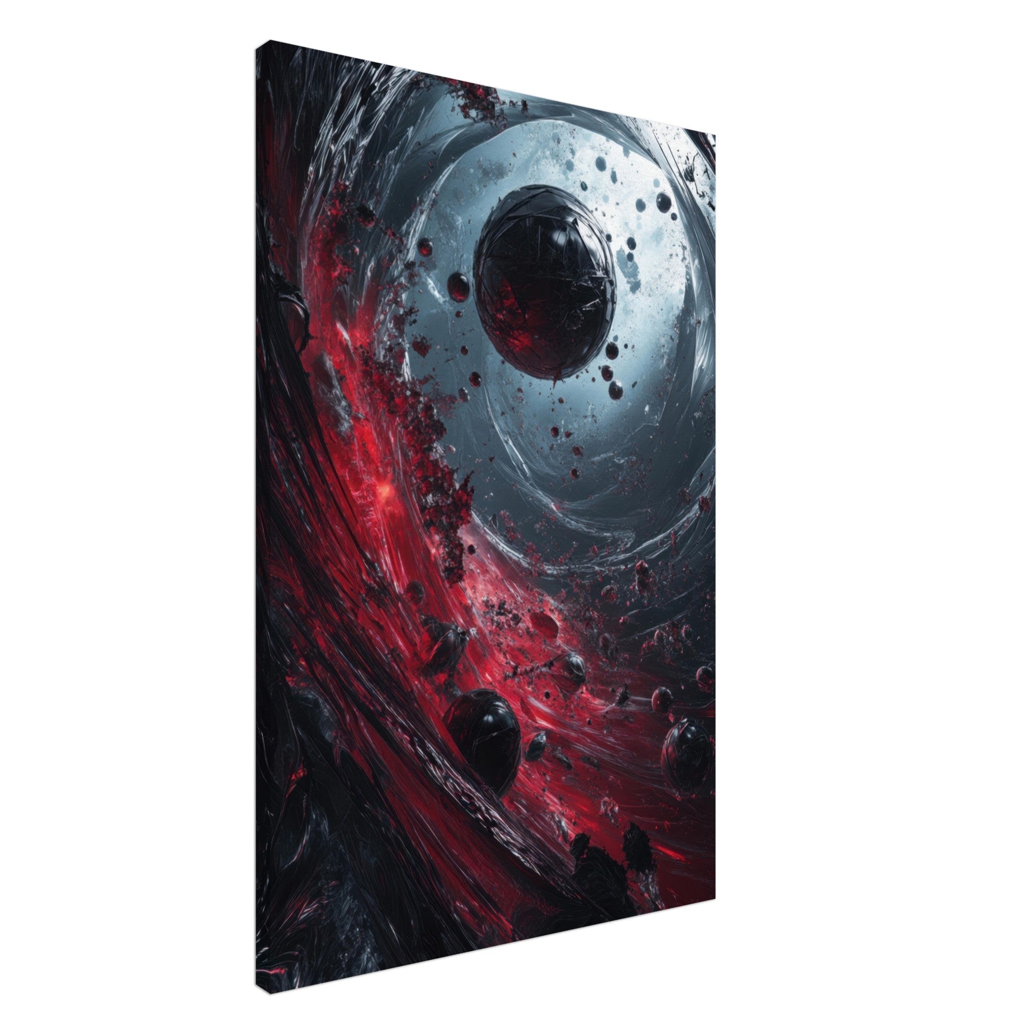 Canvas Portrait - Gravitys Collapse A violent implosion of fragment 6 - Shop Ai Art WebShop - Digital Art online Store