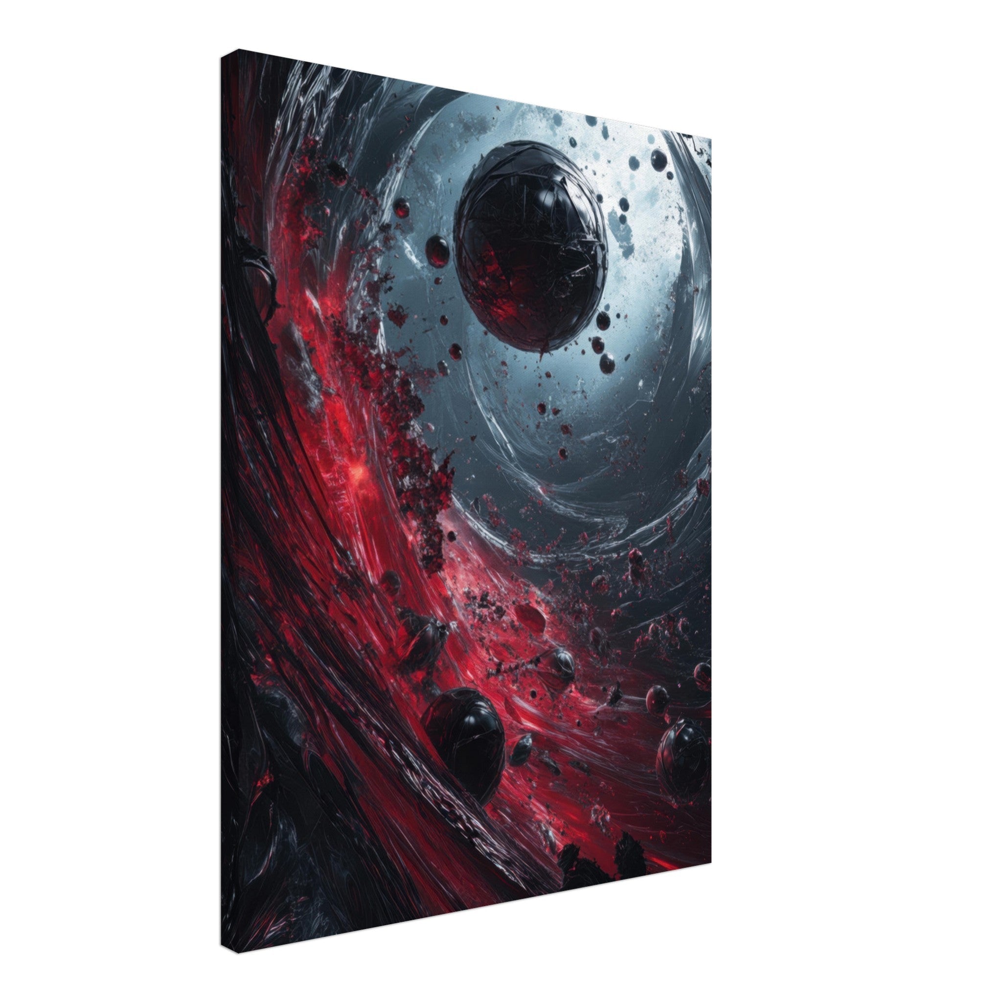 Canvas Portrait - Gravitys Collapse A violent implosion of fragment 6 - Shop Ai Art WebShop - Digital Art online Store
