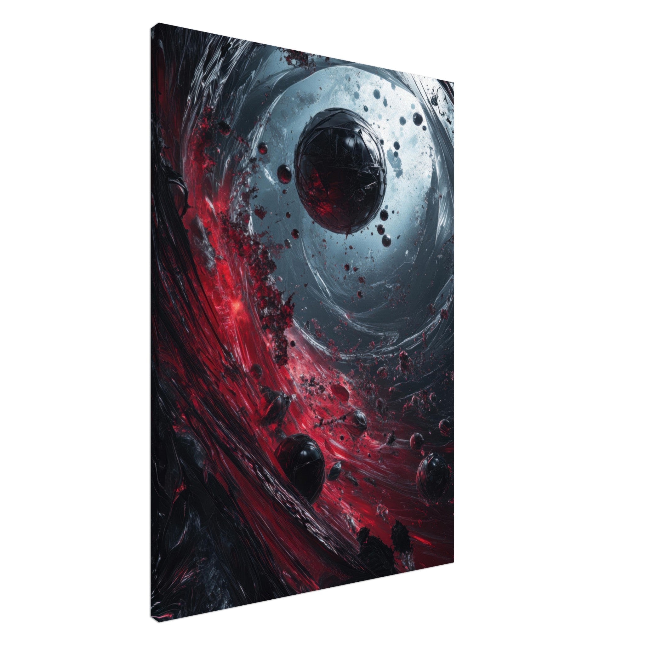 Canvas Portrait - Gravitys Collapse A violent implosion of fragment 6 - Shop Ai Art WebShop - Digital Art online Store
